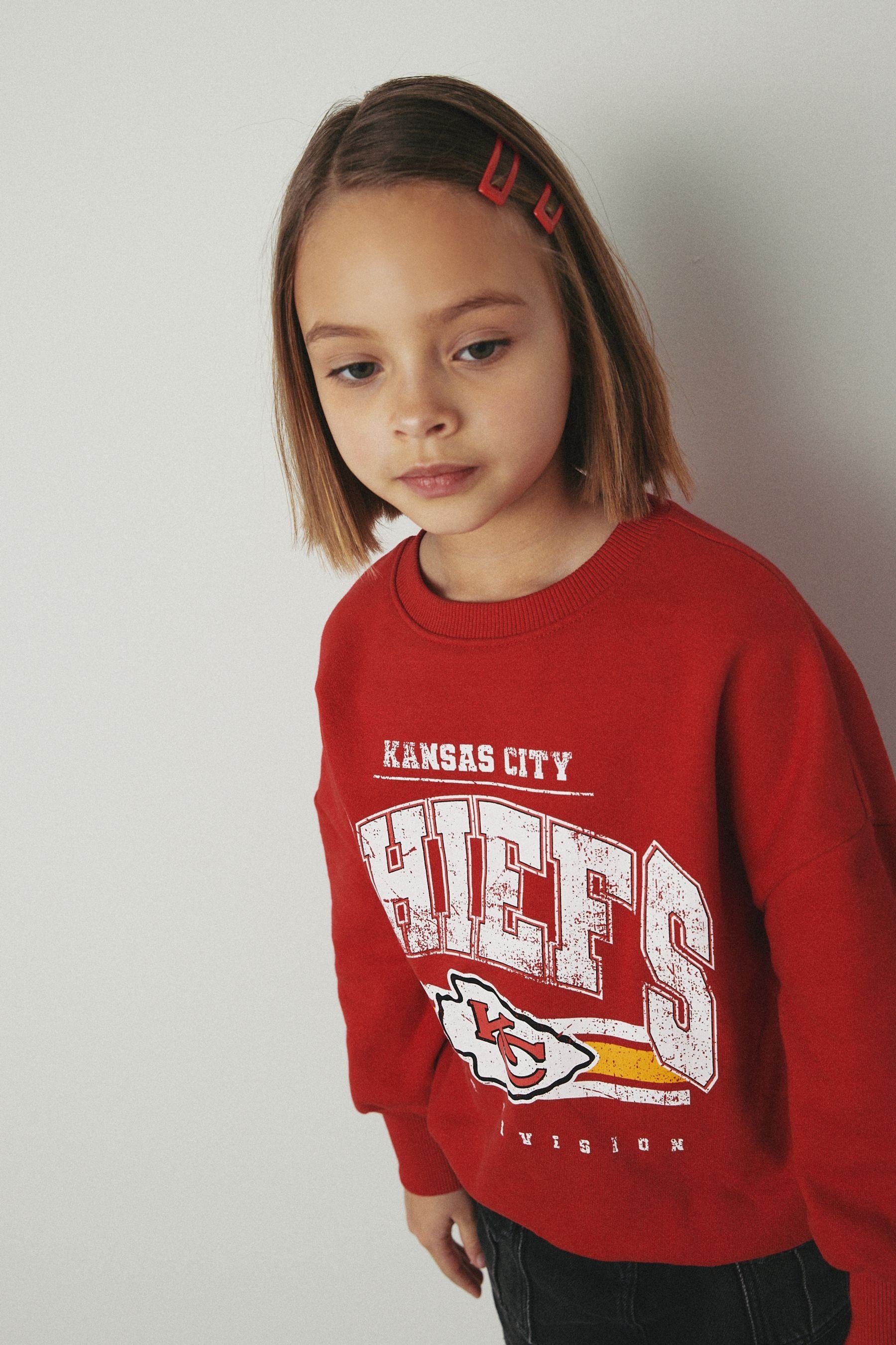 Red Kansas City Chiefs NFL License Sweatshirt (3-16yrs)