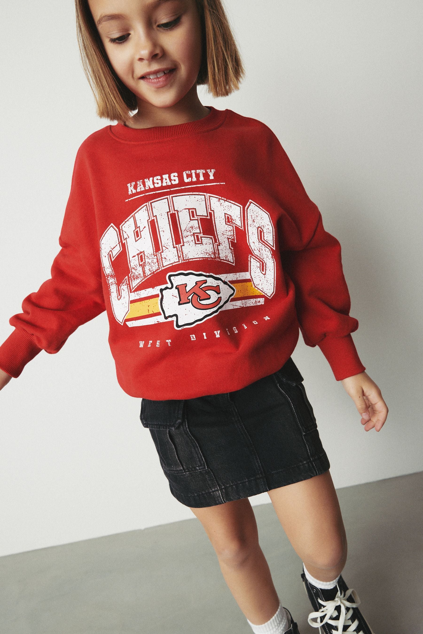 Red Kansas City Chiefs NFL License Sweatshirt (3-16yrs)