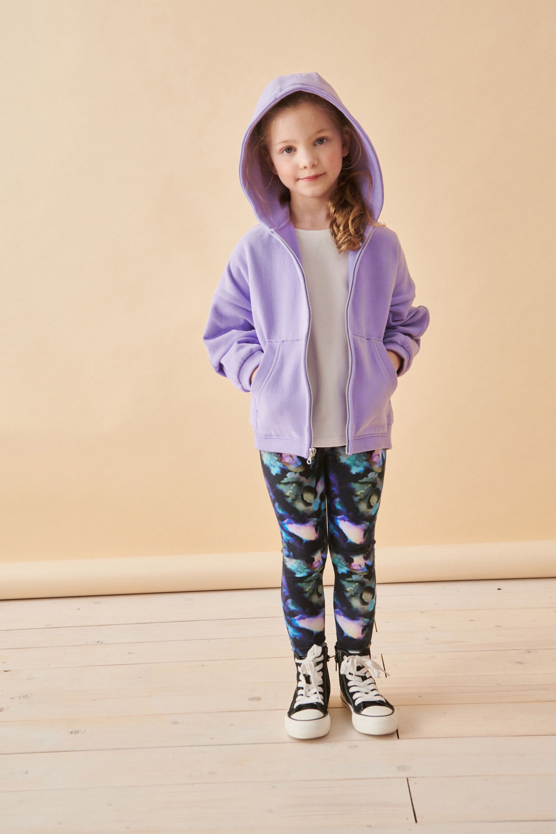 Lilac Purple Zip Through Hoodie (3-16yrs)