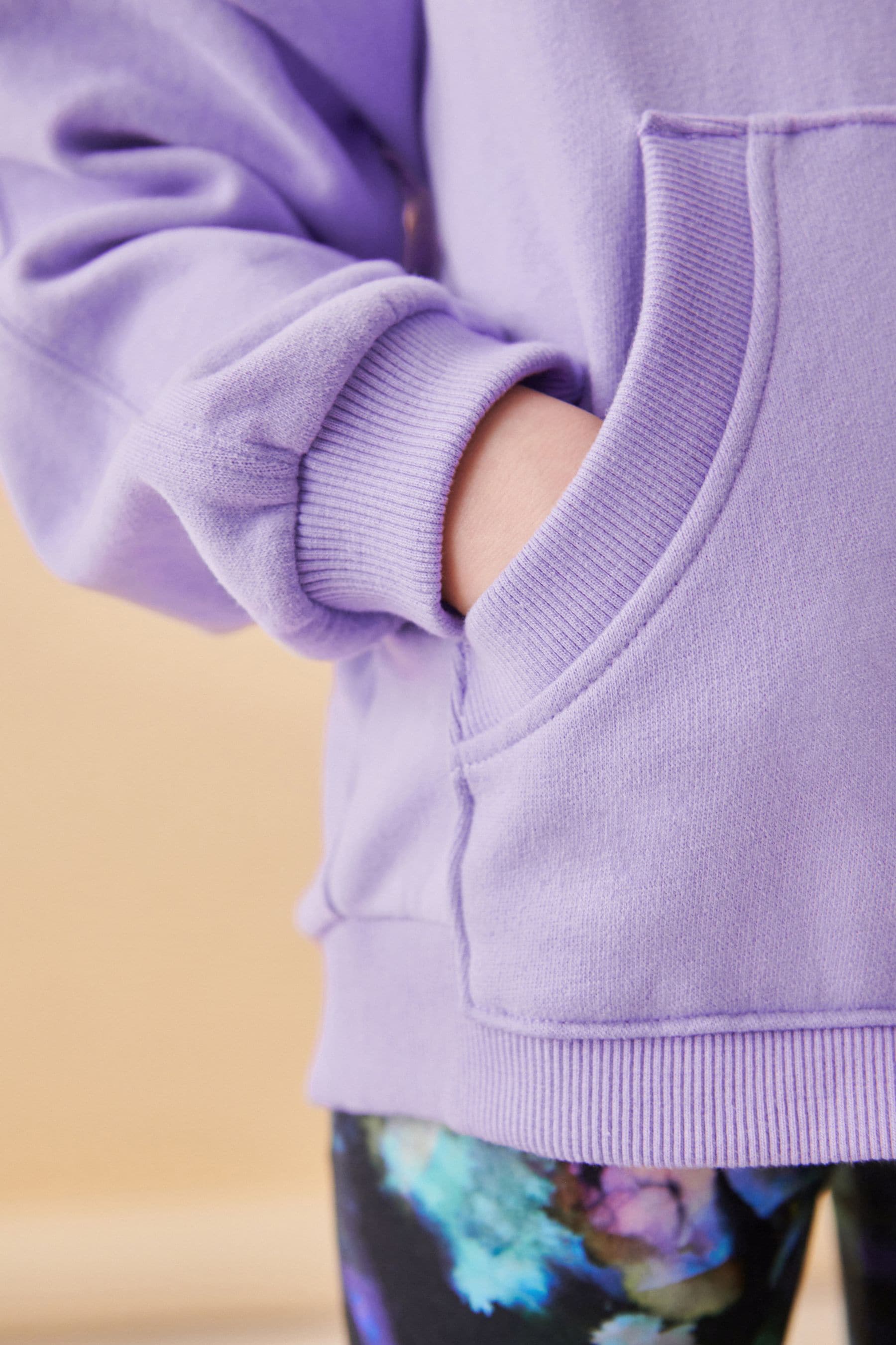 Lilac Purple Zip Through Hoodie (3-16yrs)