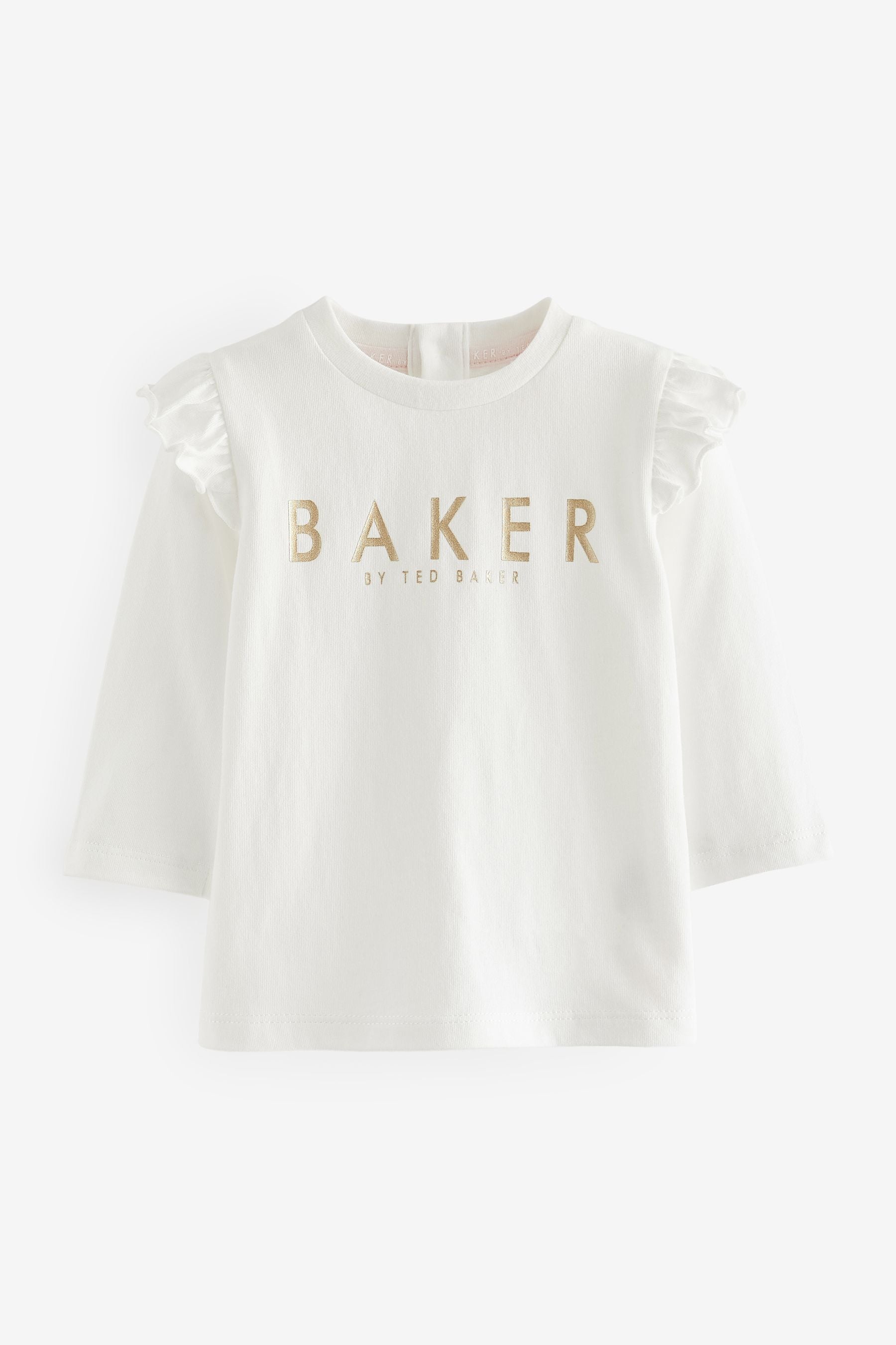 Baker by Ted Baker Pink Floral Quilted Pinafore And T-Shirt Set