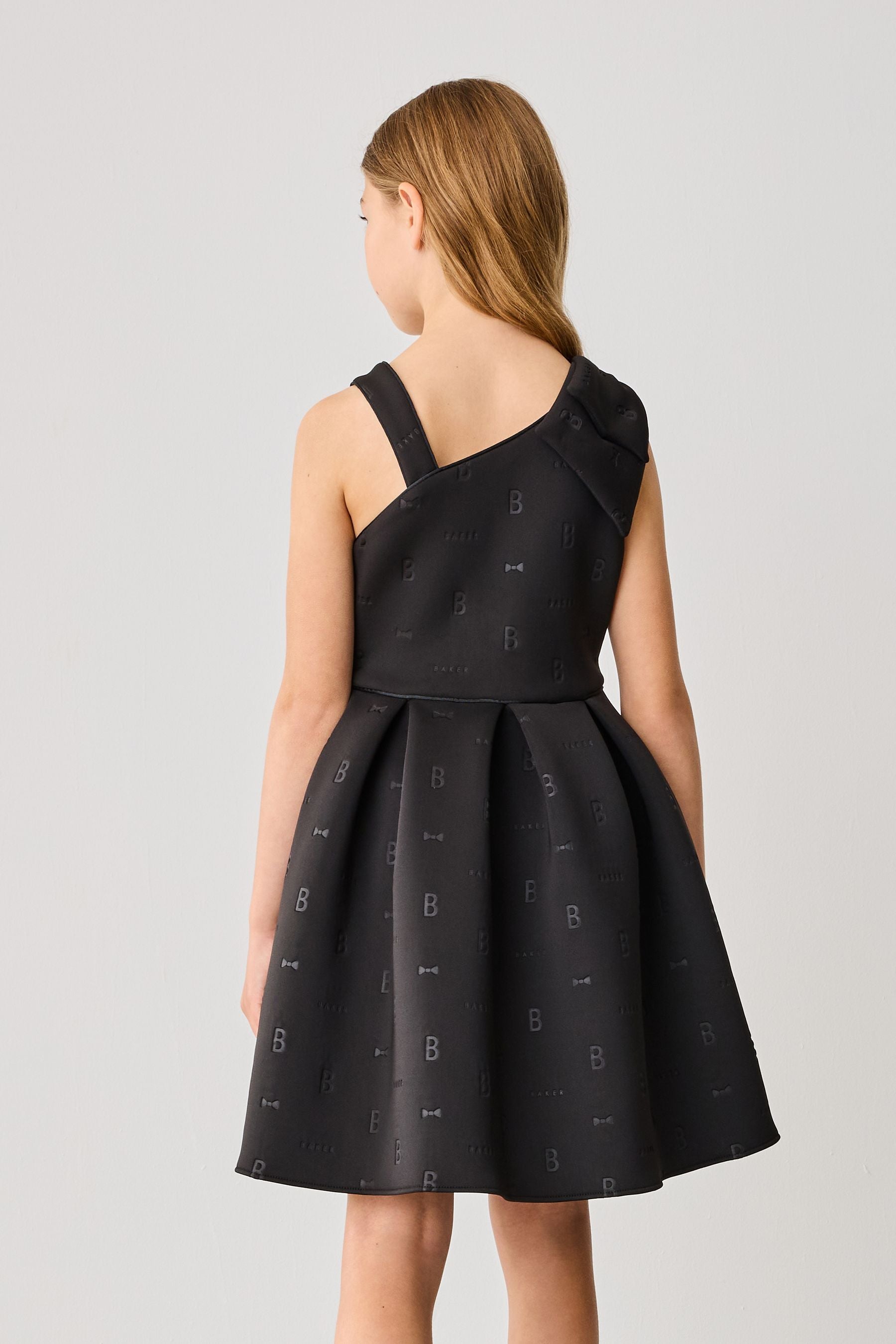 Baker by Ted Baker Bow Detail Embossed Scuba Dress