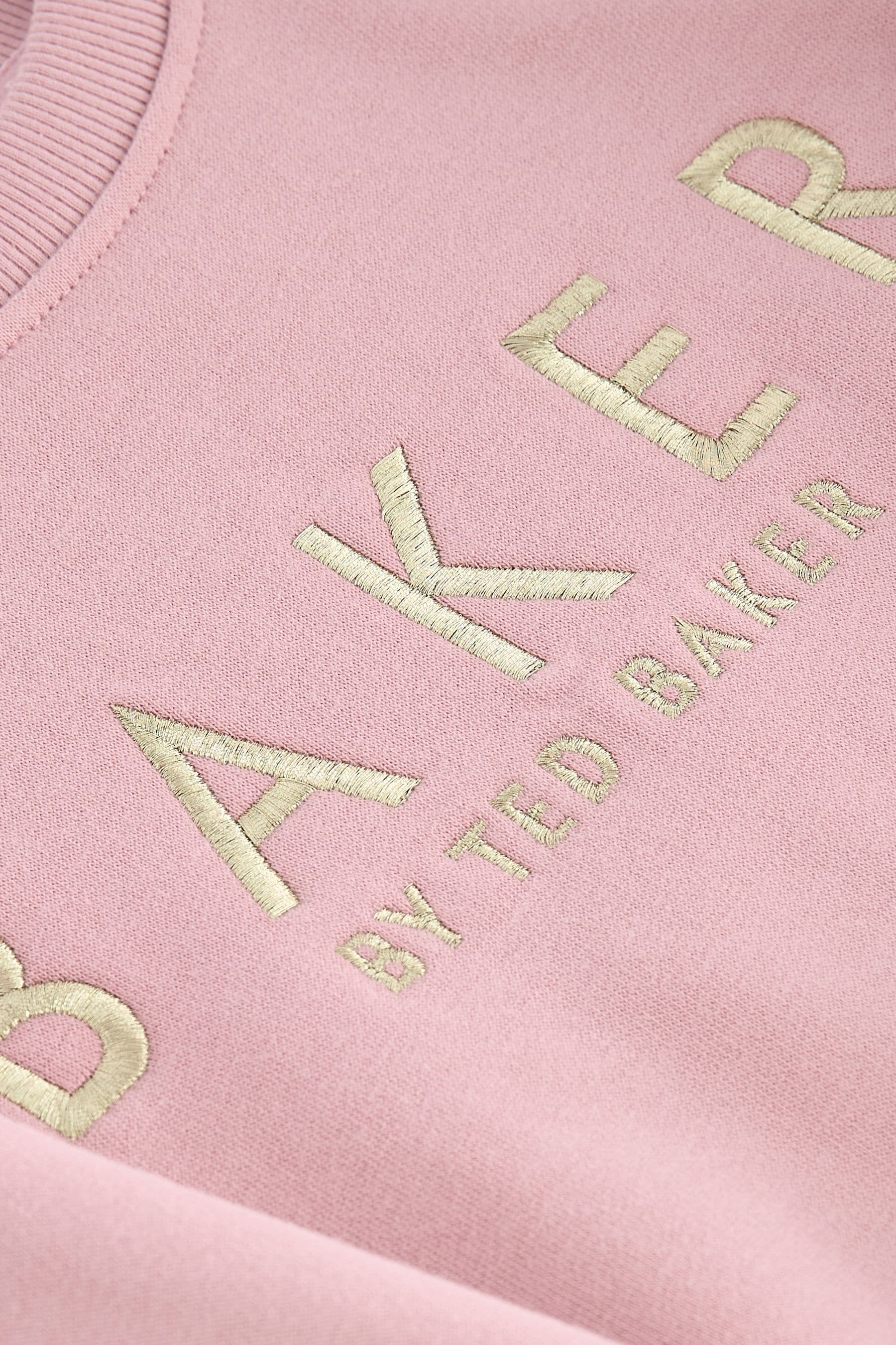 Baker by Ted Baker Pink Branded Back Sweater And Joggers Set