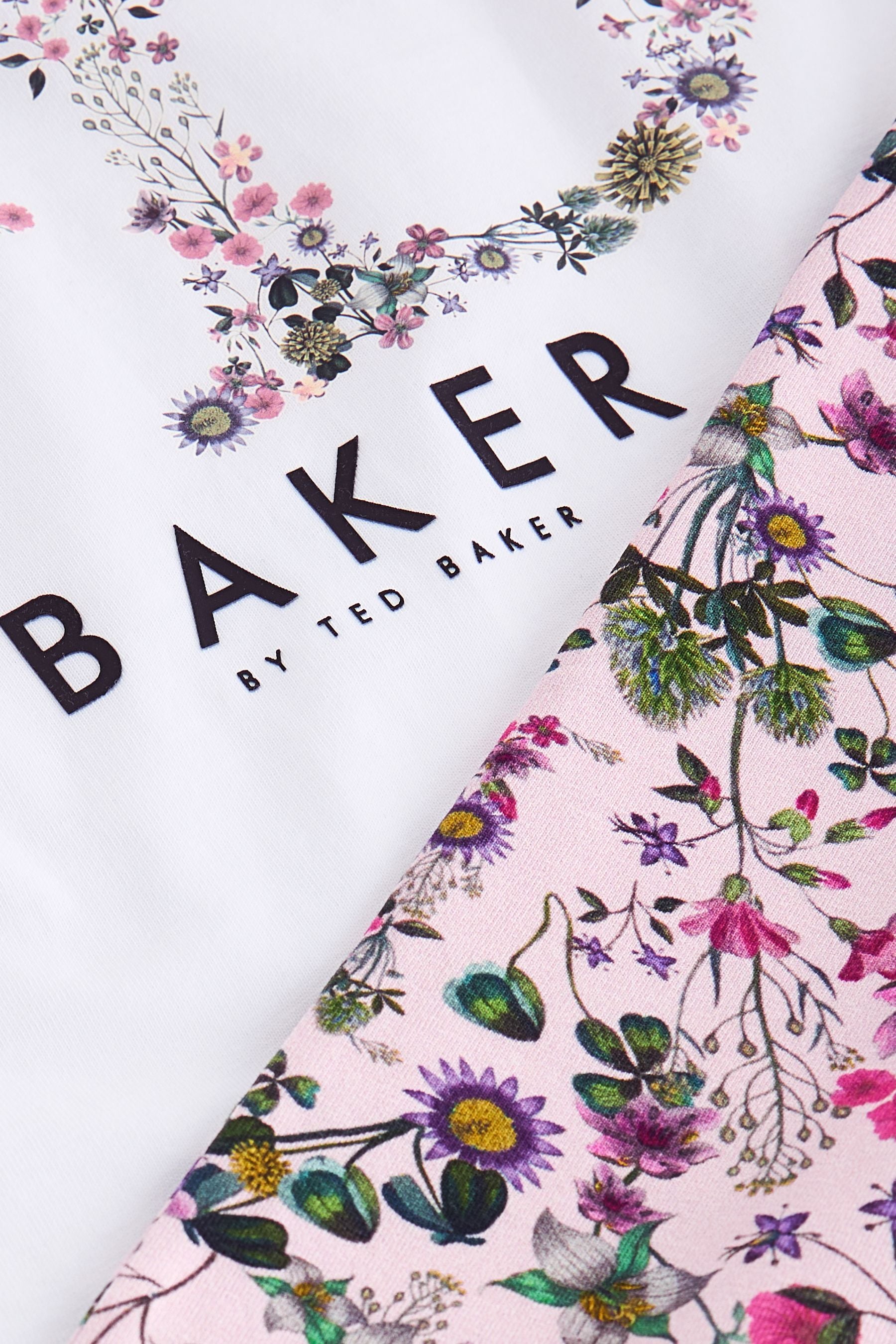 Baker by Ted Baker Pink Floral T-Shirt And Leggings Set