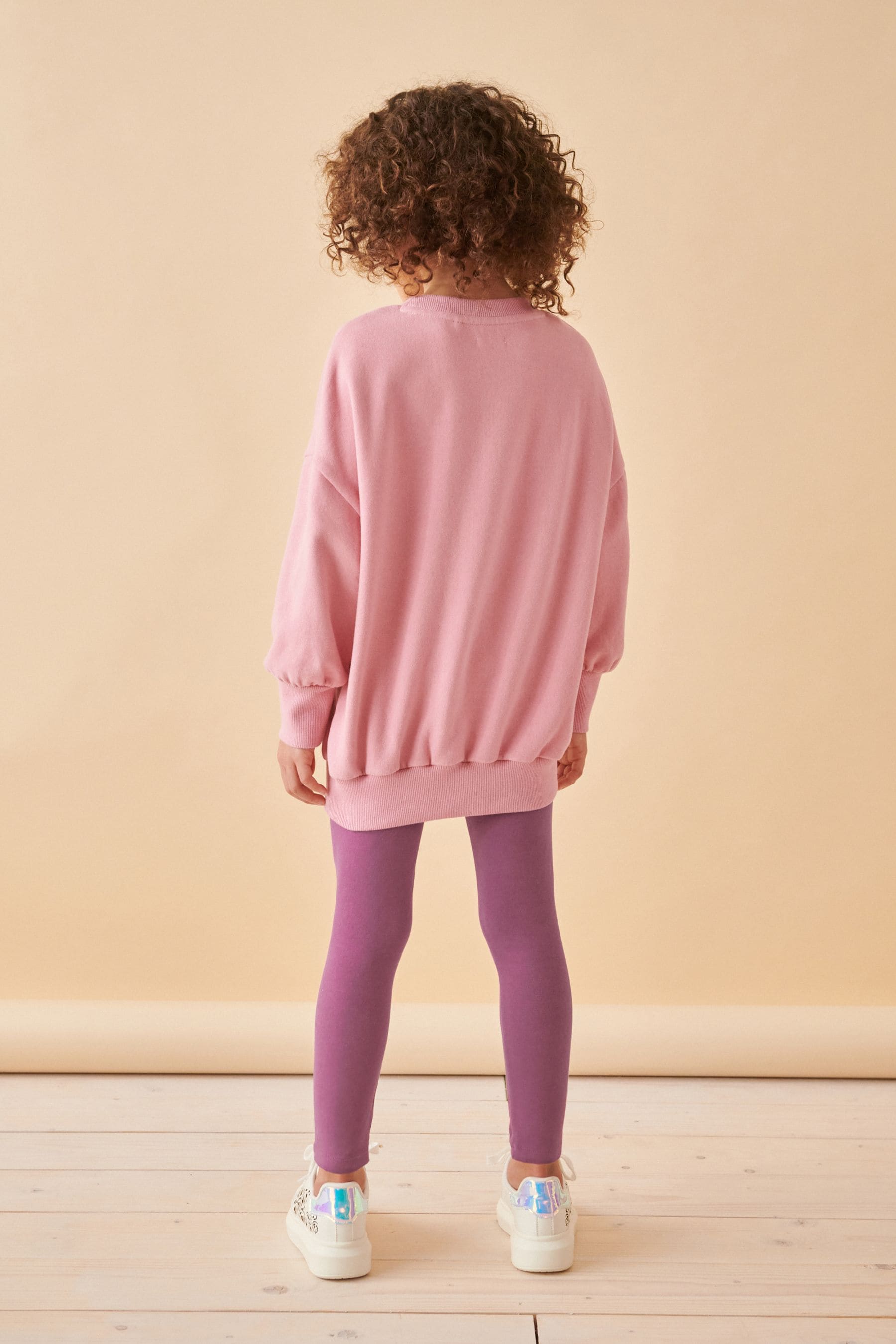 Pink Sweatshirt And Leggings Set (3-16yrs)