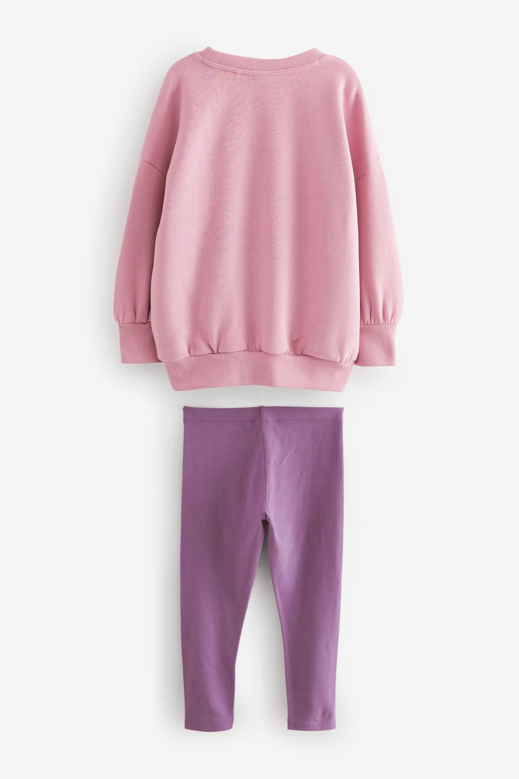 Pink Sweatshirt And Leggings Set (3-16yrs)