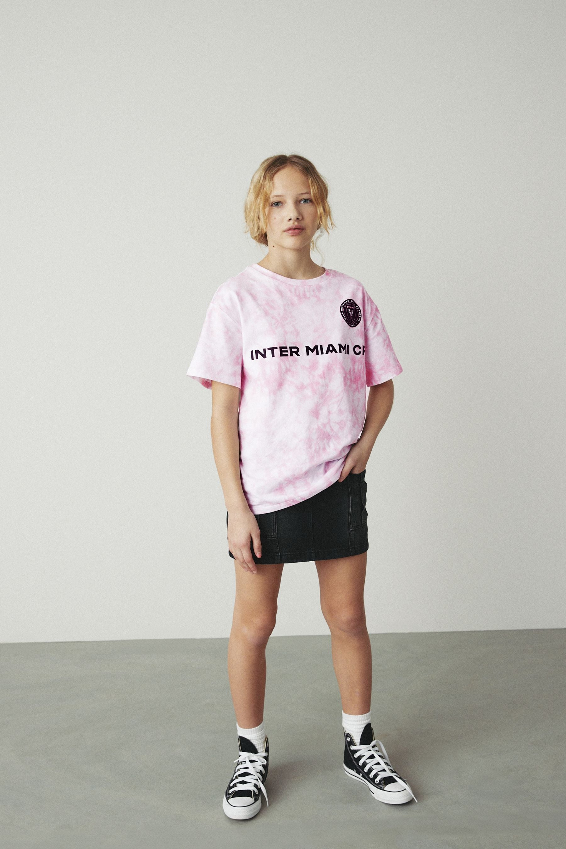 Pink Intermiami FC Football T-Shirt (3-16yrs)