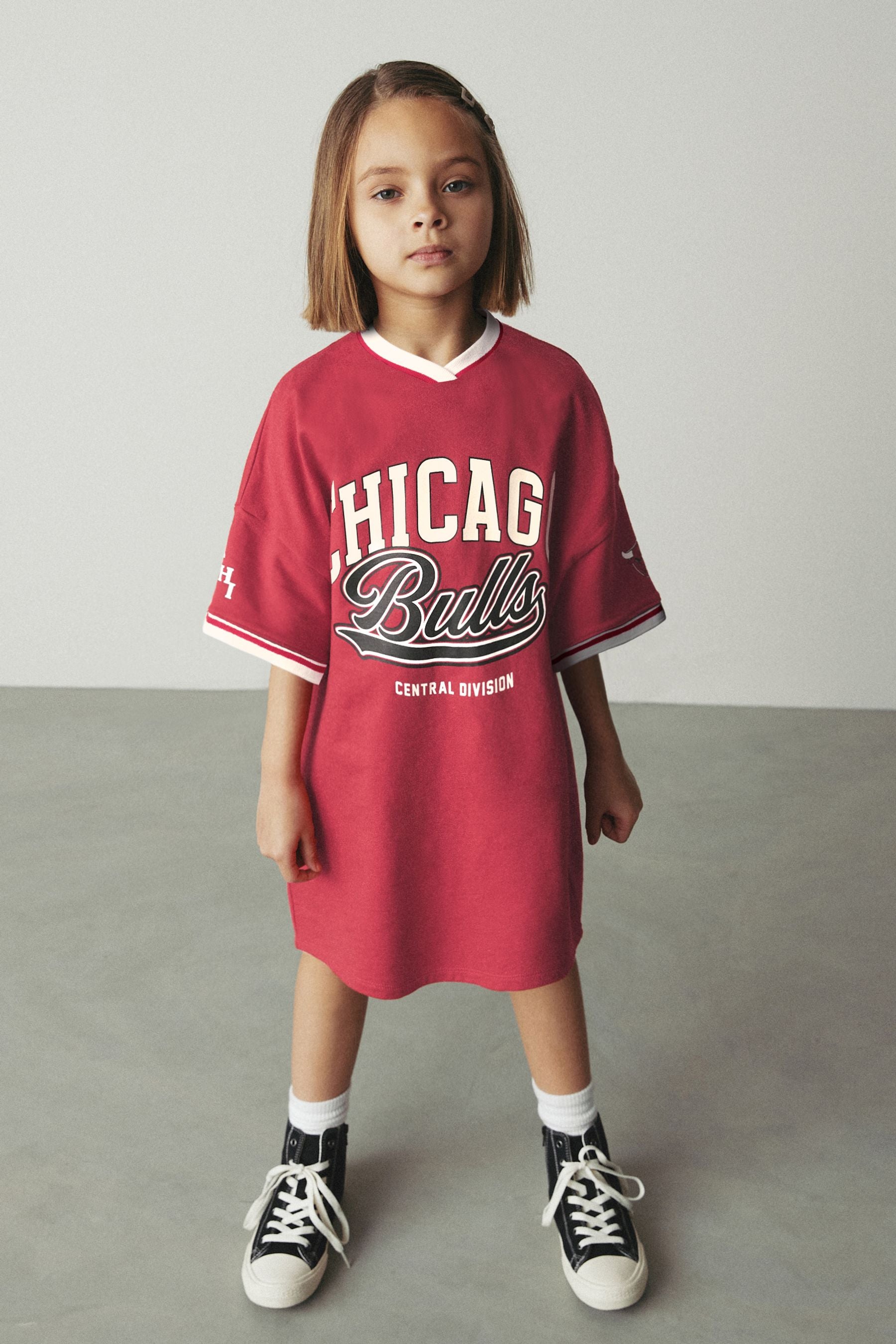 Red Chicago Bulls NBA Jersey Dress (3-16yrs)