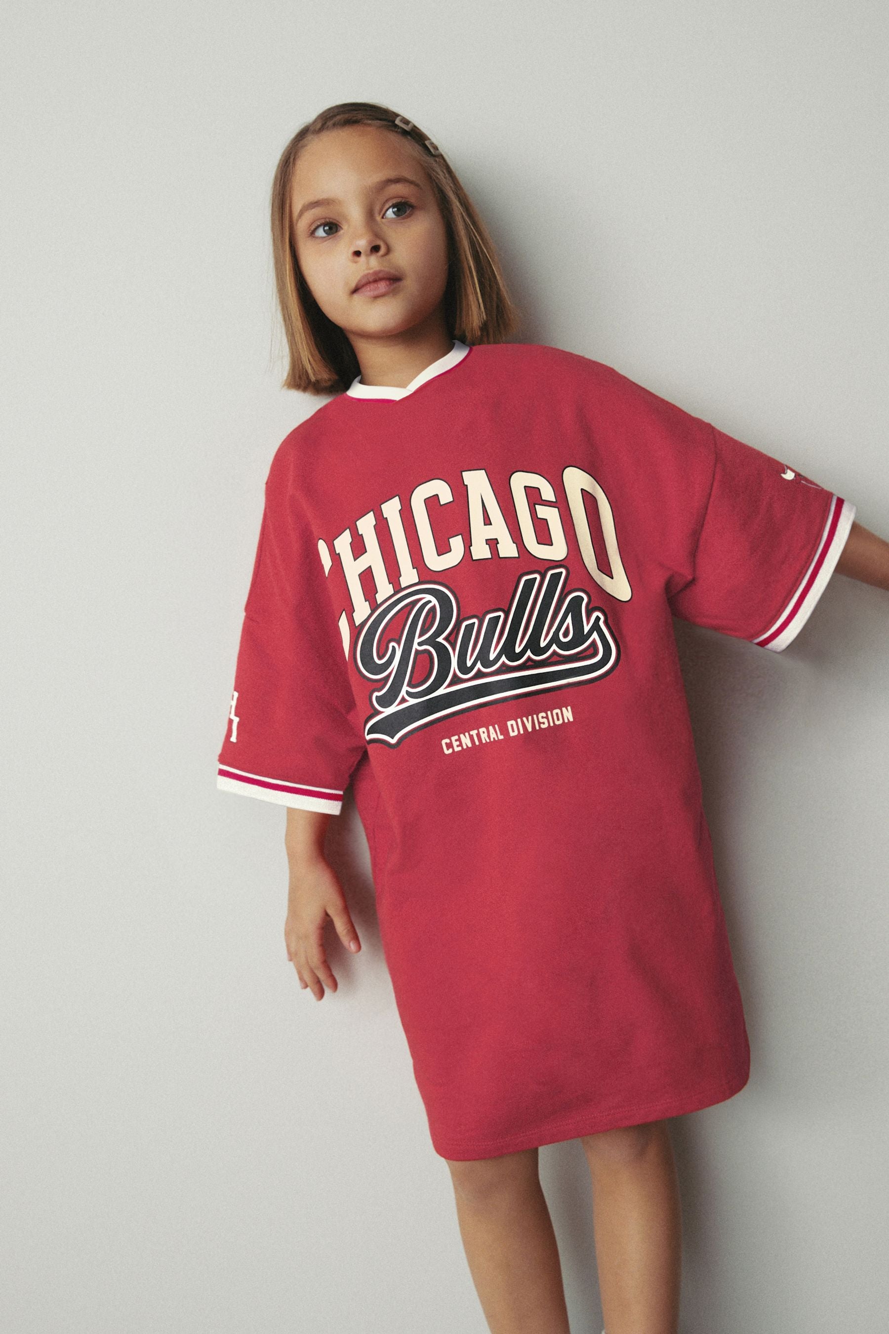 Red Chicago Bulls NBA Jersey Dress (3-16yrs)