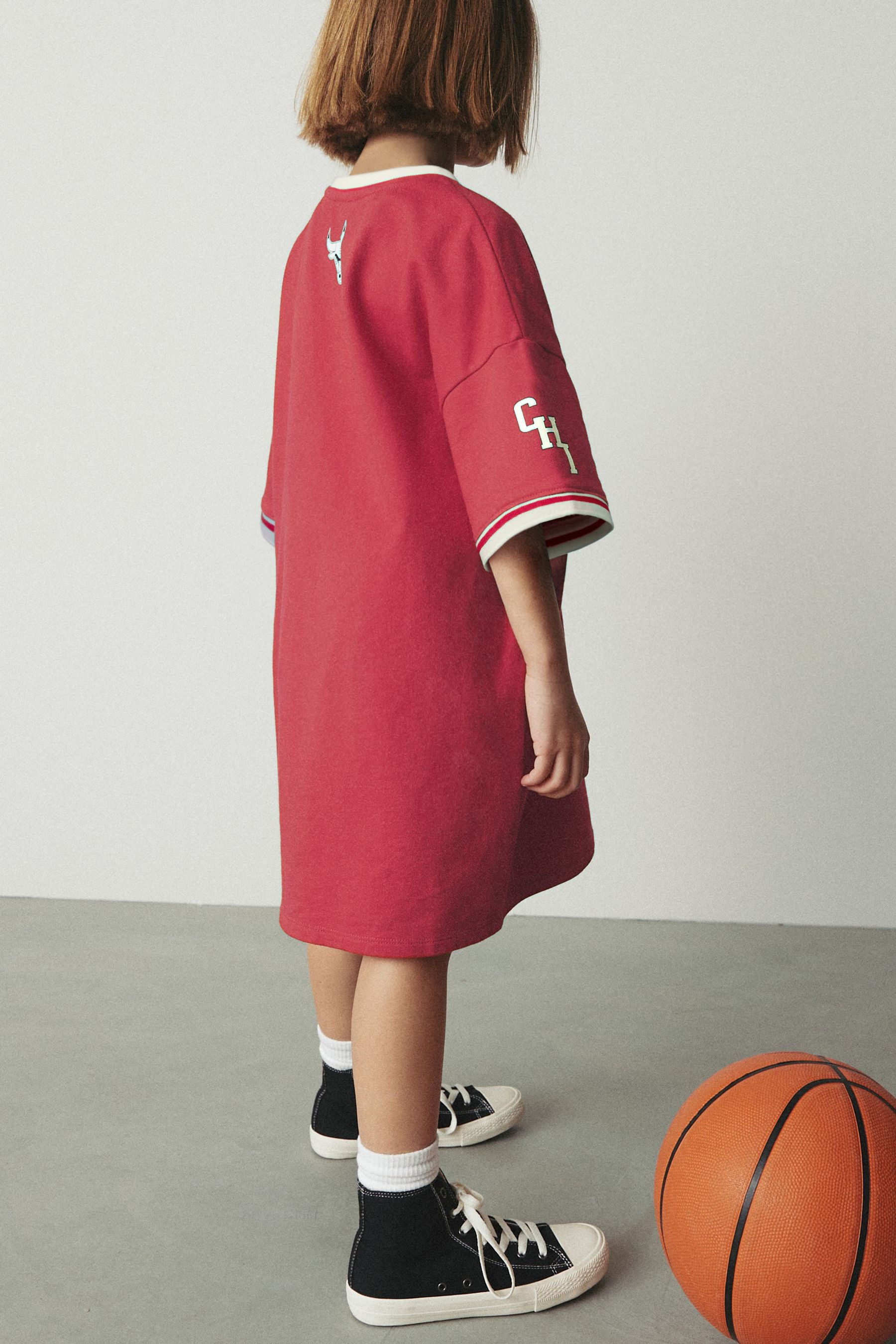 Red Chicago Bulls NBA Jersey Dress (3-16yrs)