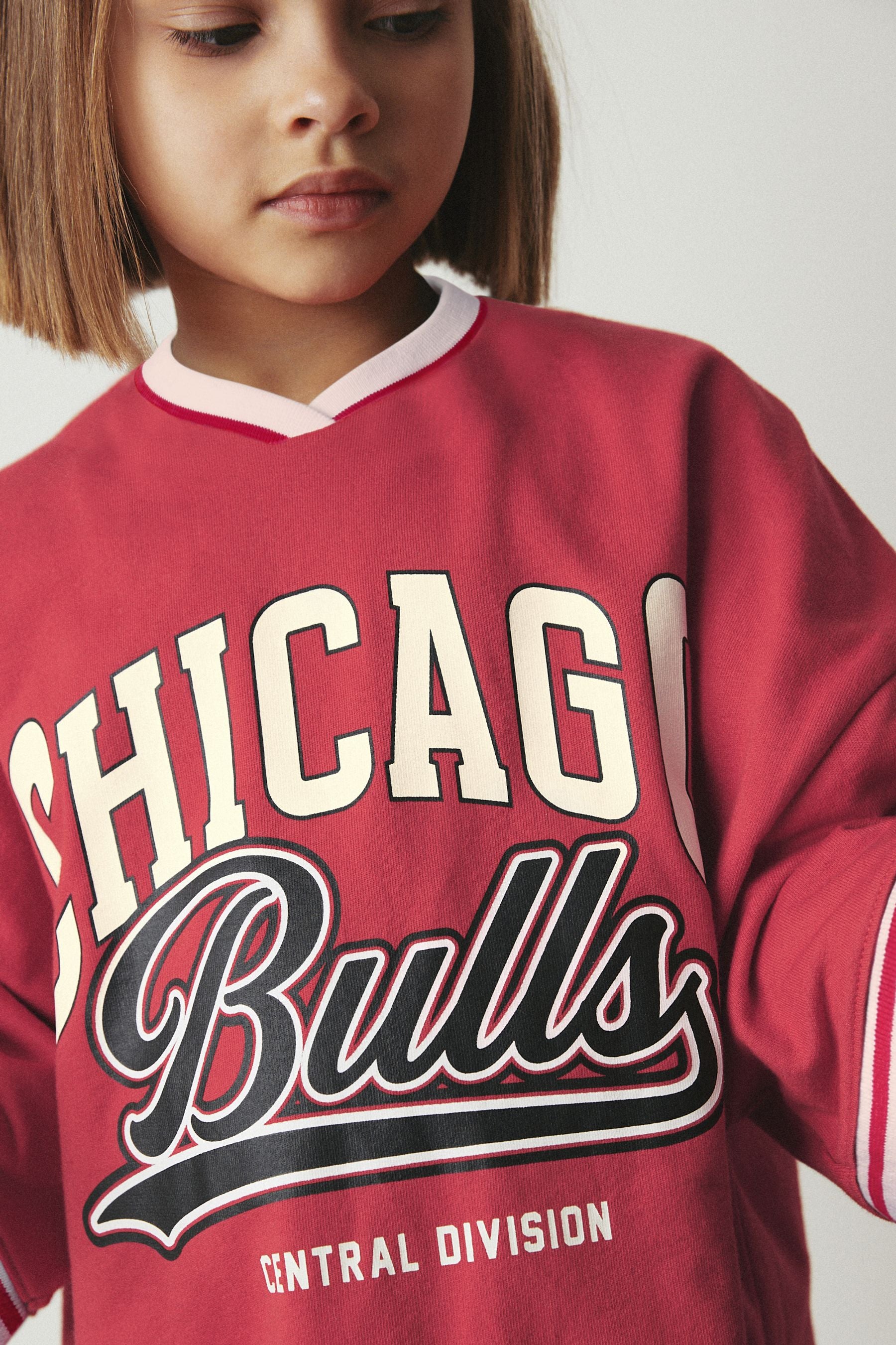 Red Chicago Bulls NBA Jersey Dress (3-16yrs)