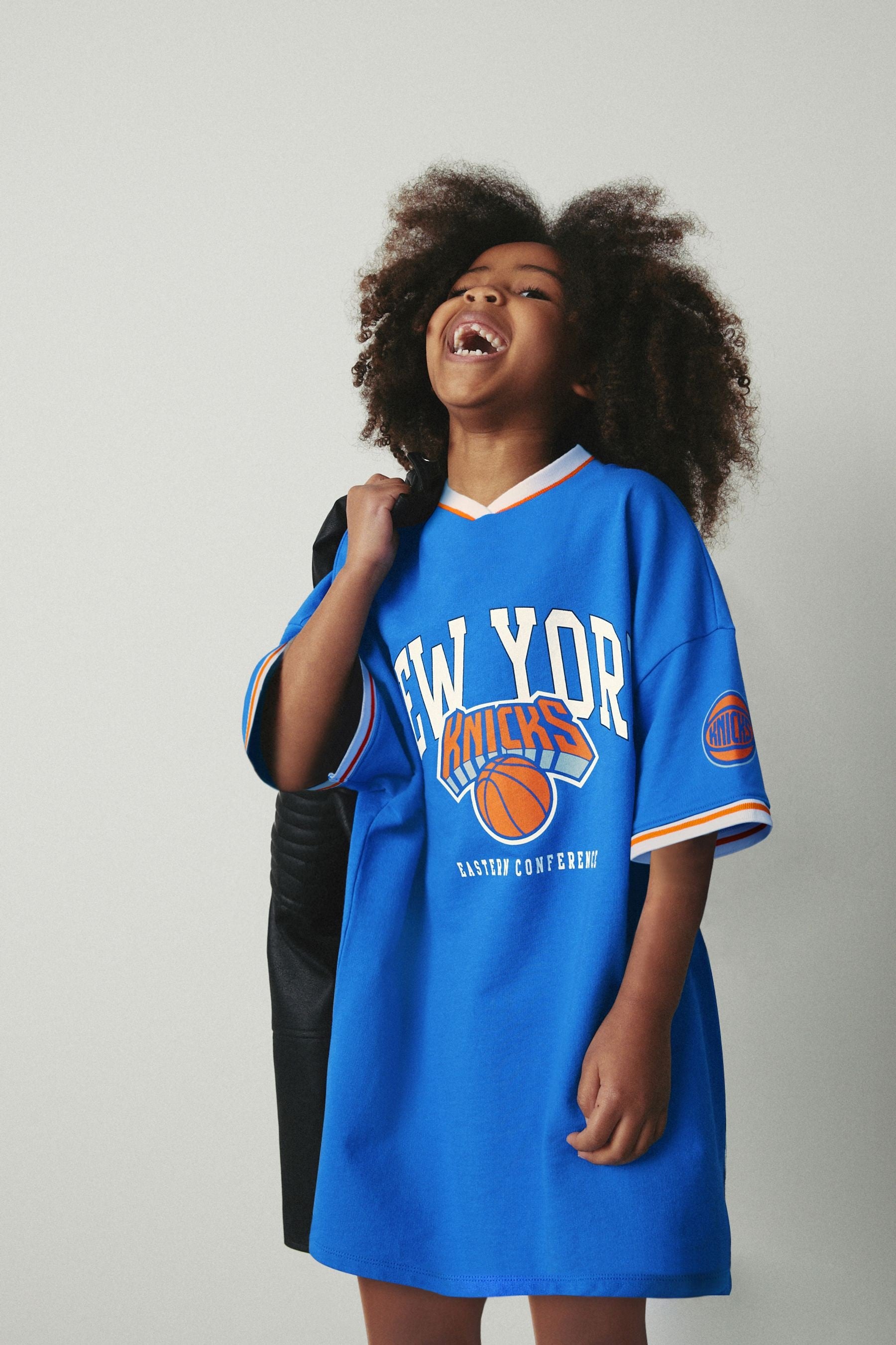 Blue New York Knicks 100% Cotton NBA Jersey Dress (3-16yrs)