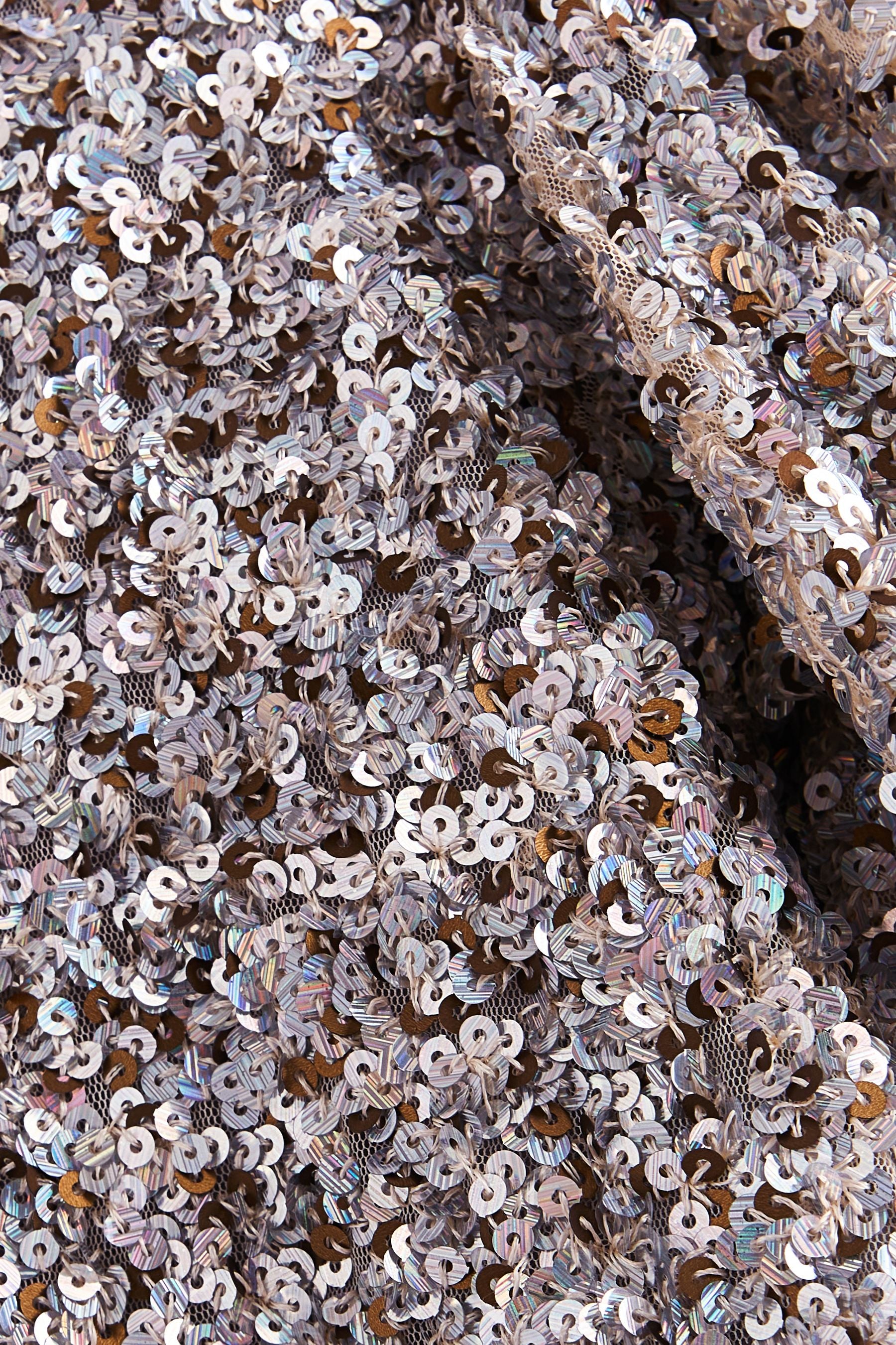 Silver Sequin Party Dress (3-14yrs)