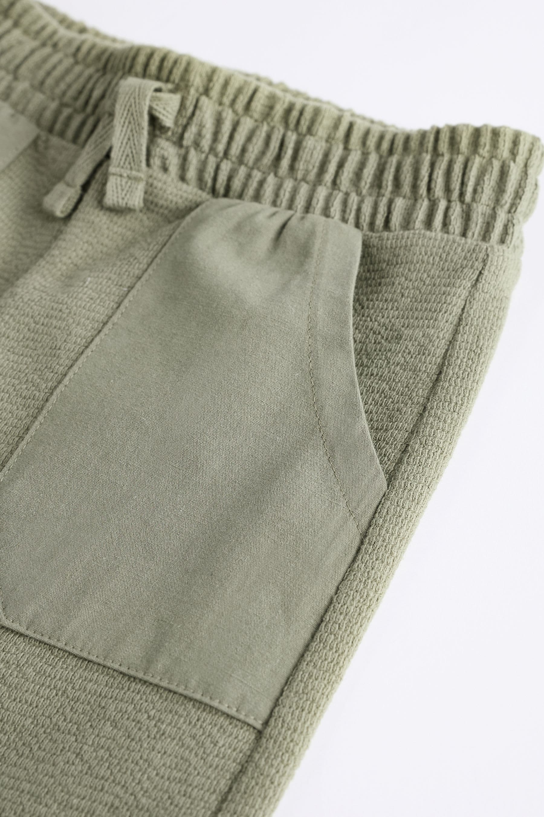 Khaki Green Baby Top And Joggers Set