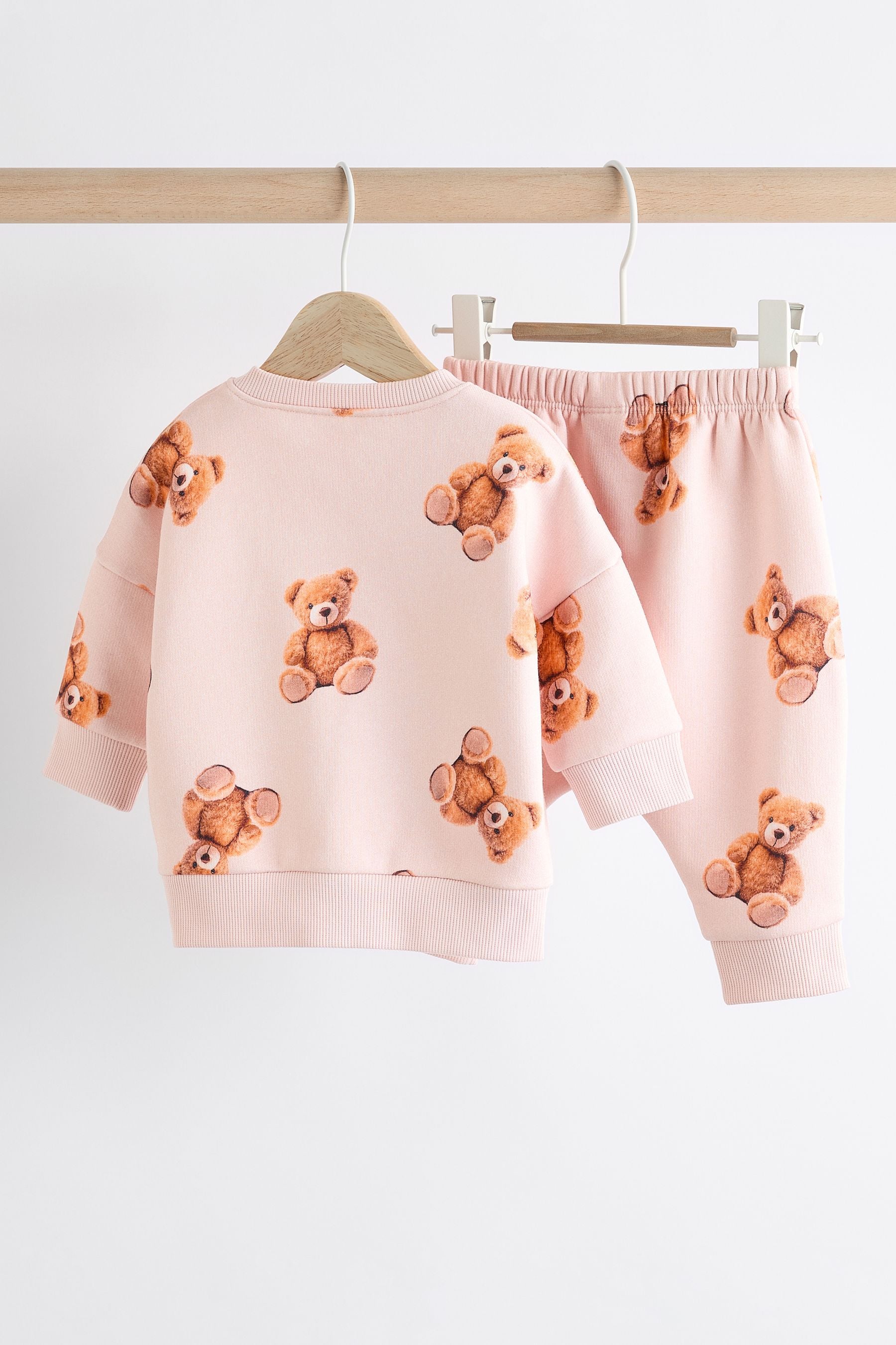 Neutral Bear Baby Sweatshirt And Leggings 2 Piece Set