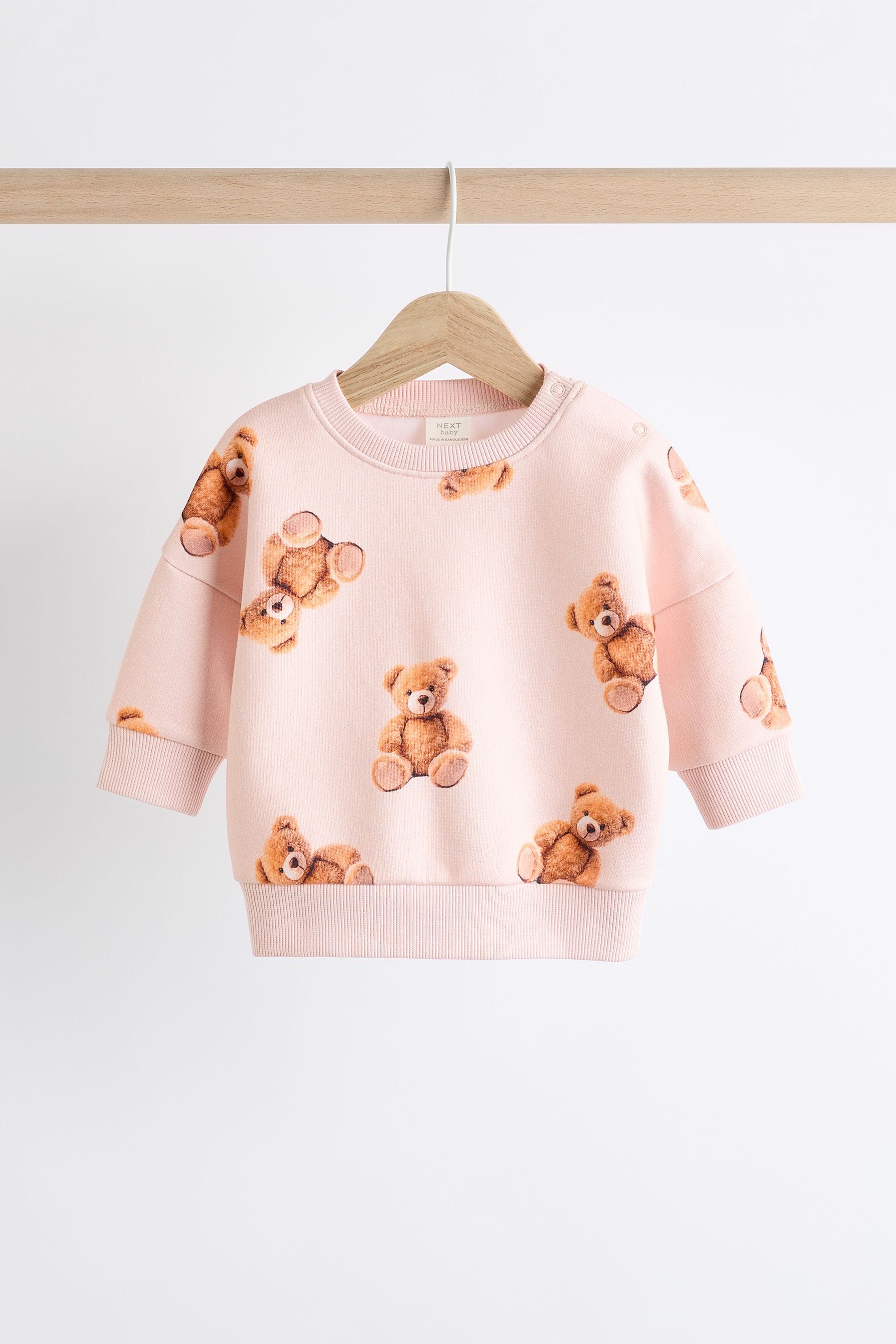 Neutral Bear Baby Sweatshirt And Leggings 2 Piece Set