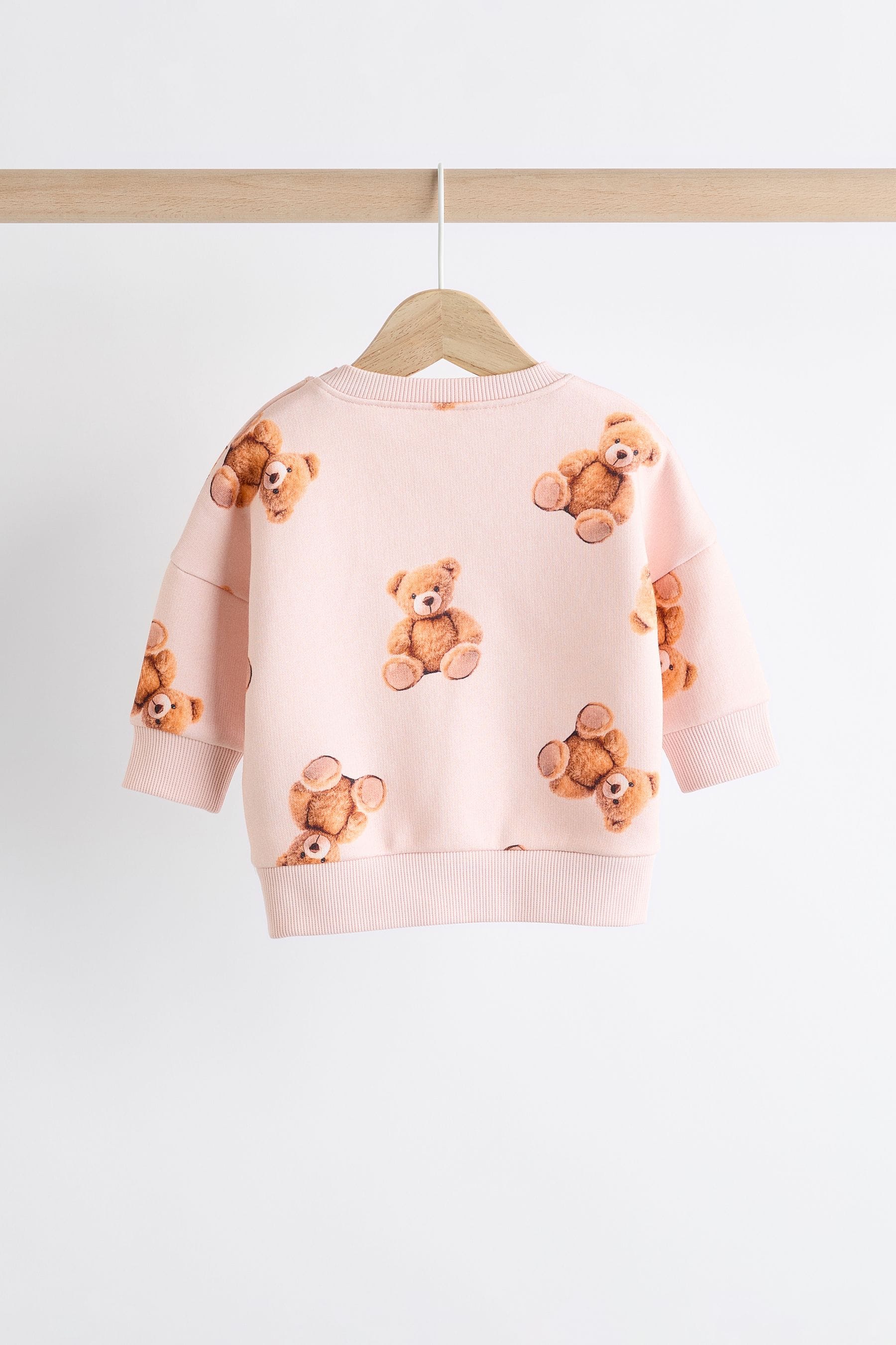 Neutral Bear Baby Sweatshirt And Leggings 2 Piece Set