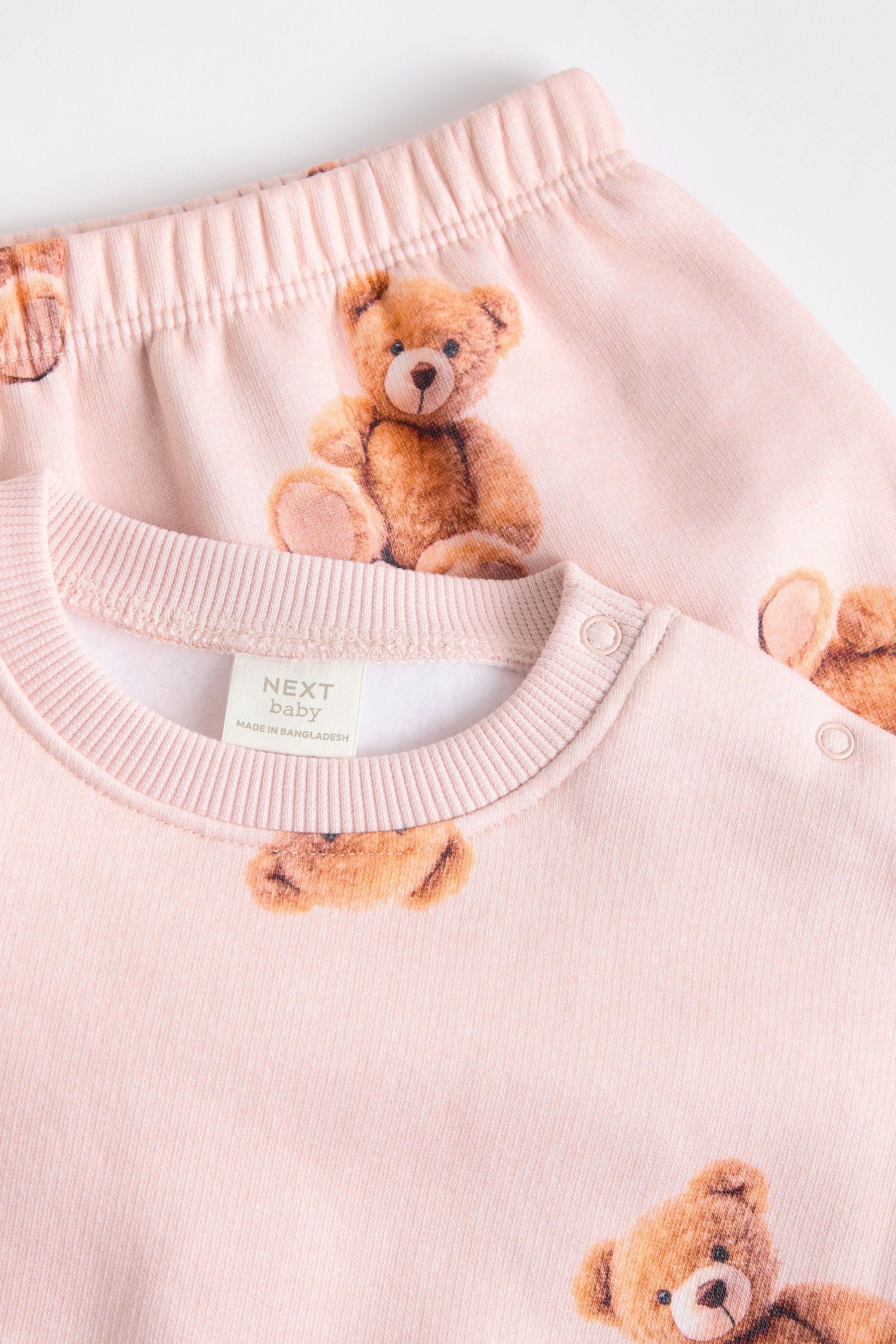 Neutral Bear Baby Sweatshirt And Leggings 2 Piece Set