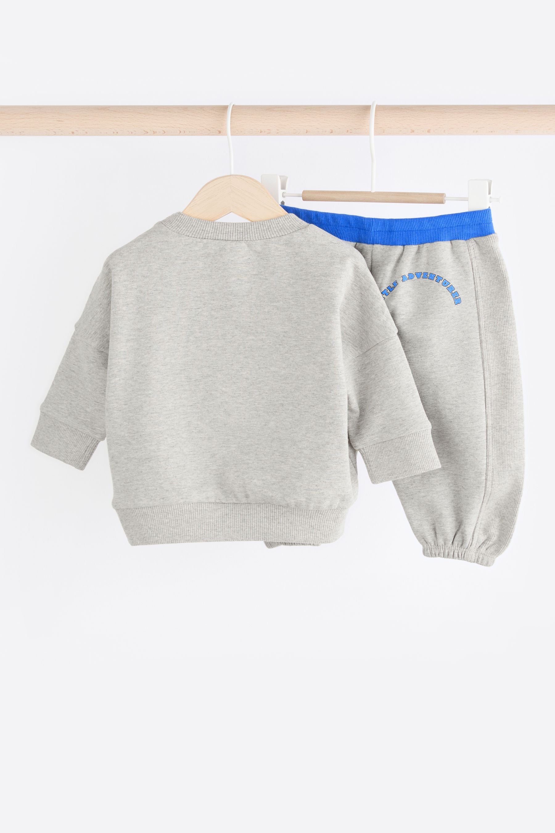 Grey Baby Sweatshirt And Leggings 2 Piece Set