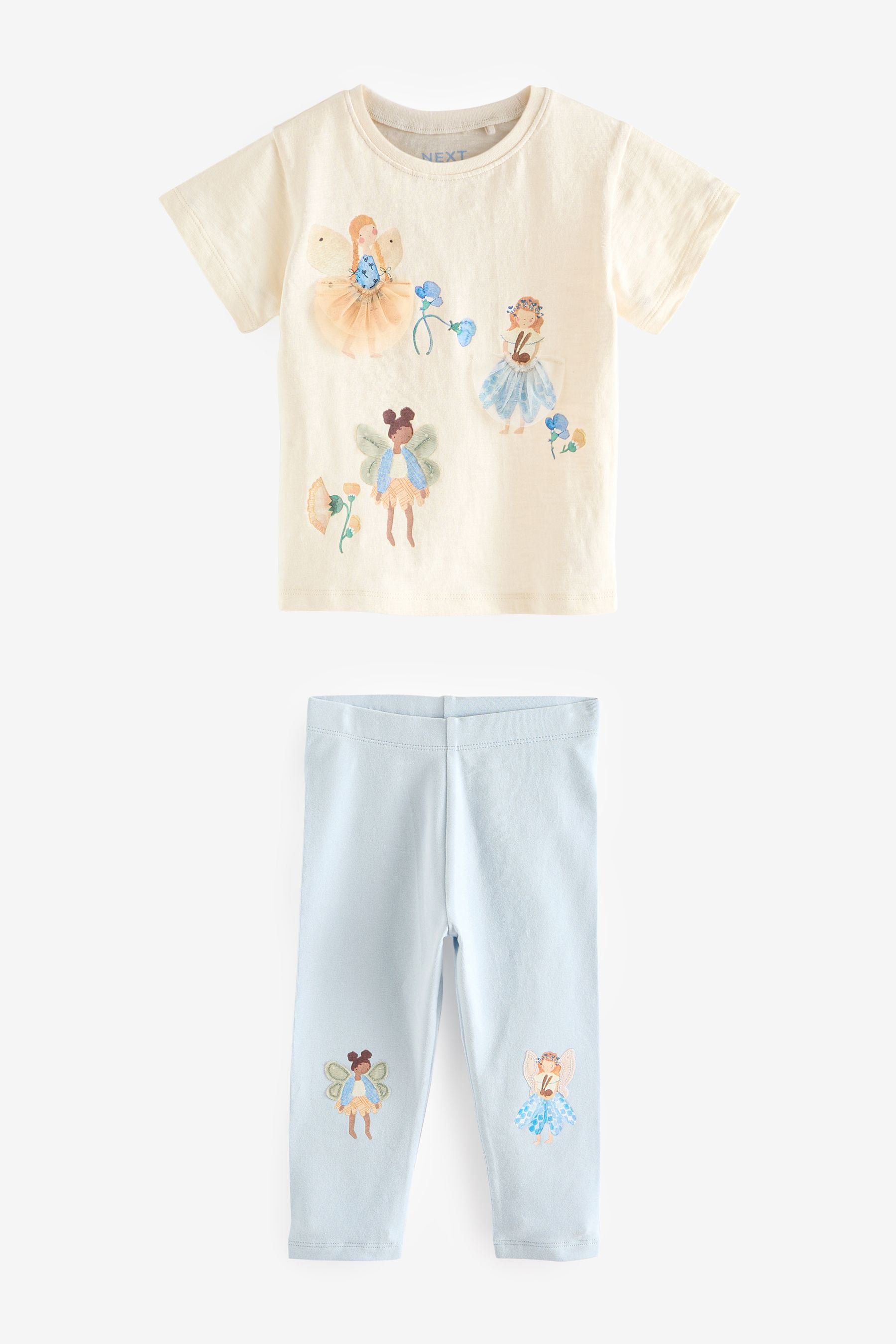 Blue Fairy Short Sleeve Top and Leggings Set (3mths-7yrs)