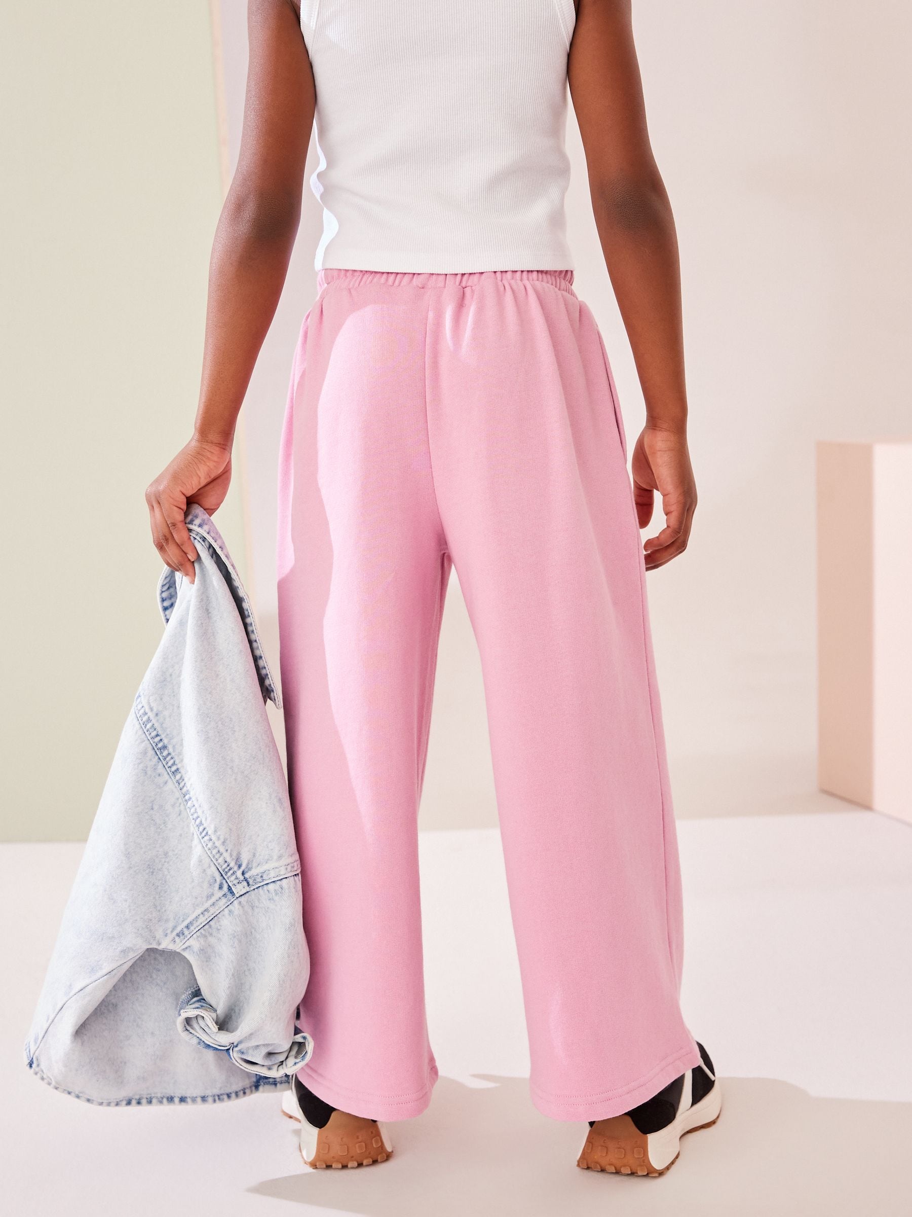 Pink Wide Leg Joggers (3-16yrs)