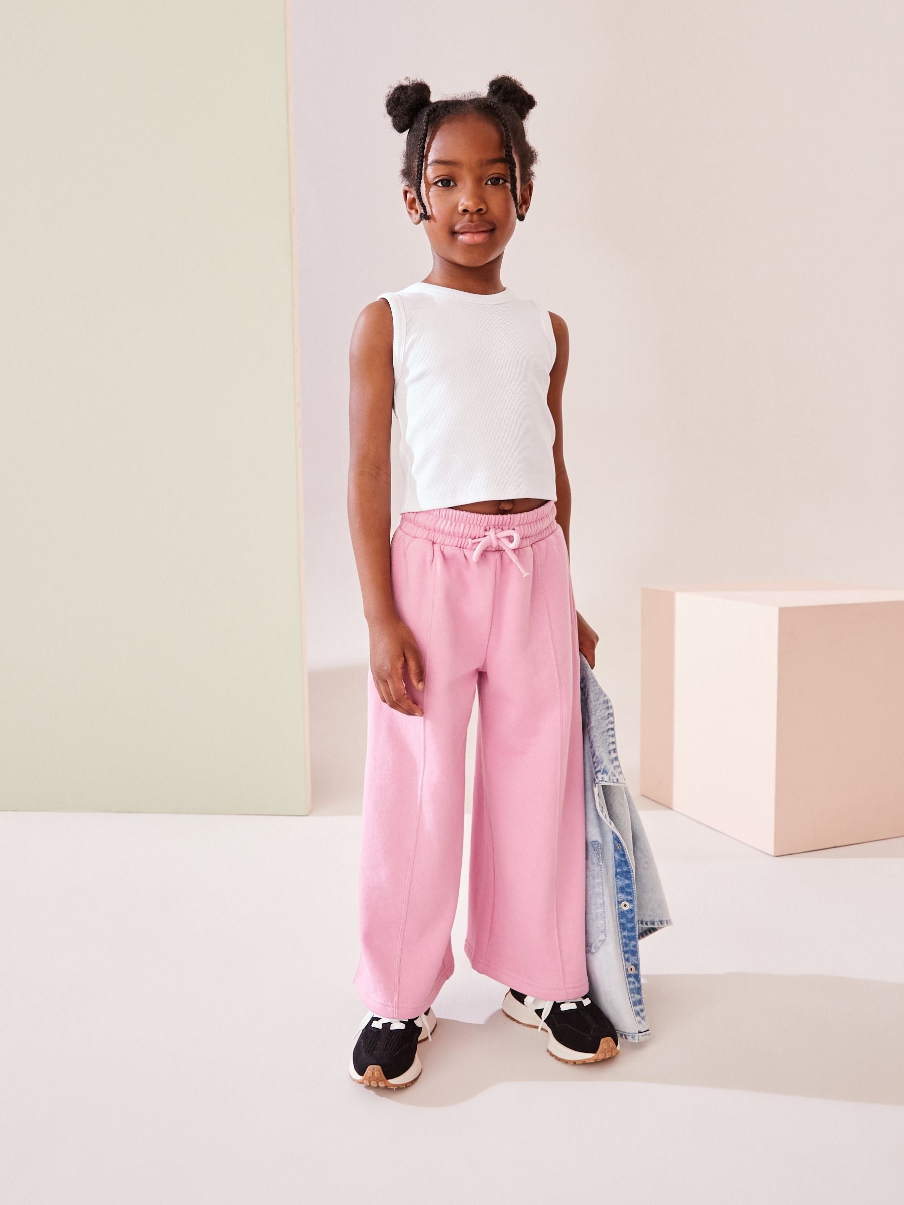 Pink Wide Leg Joggers (3-16yrs)