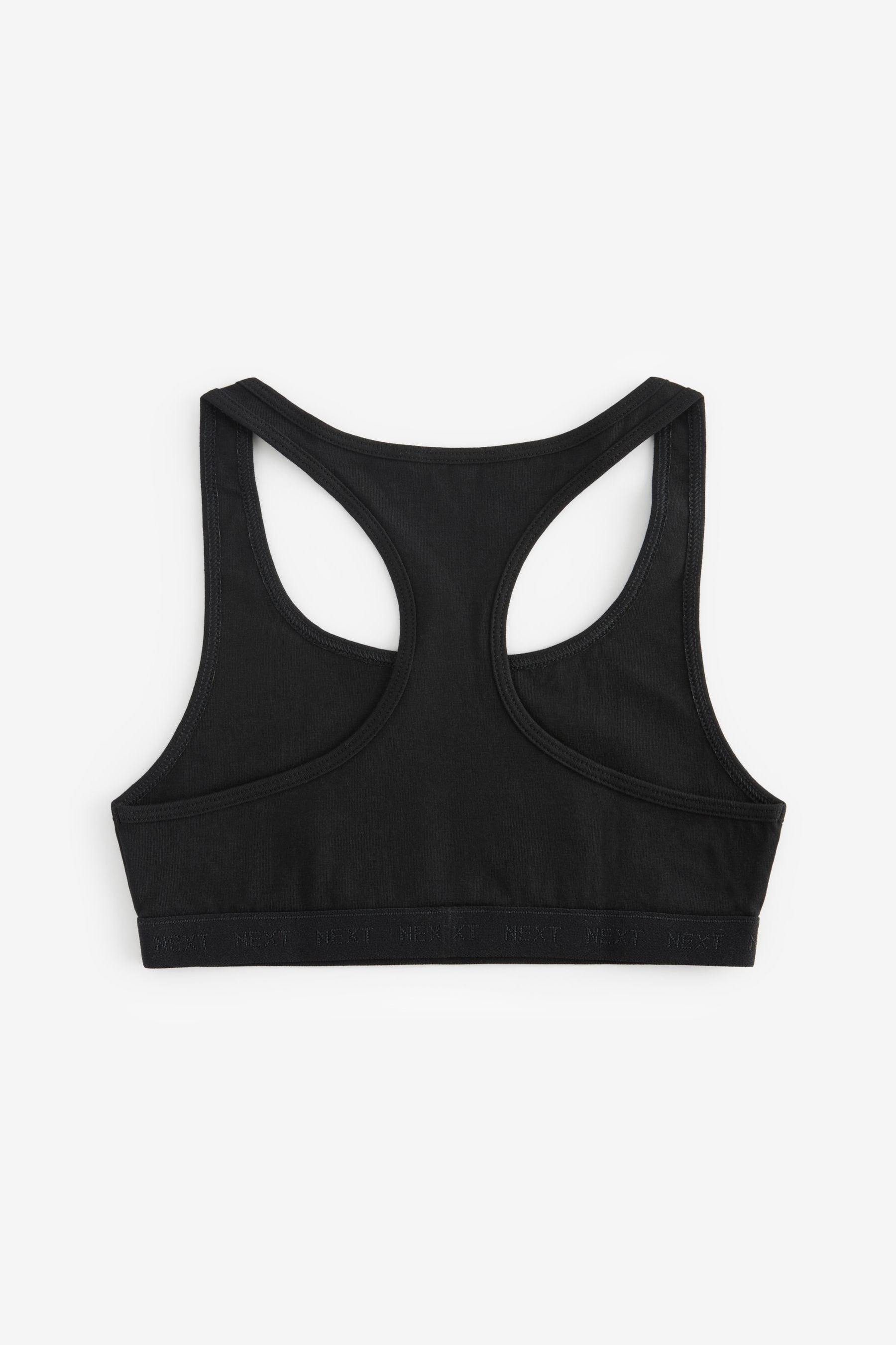 Black/White Racer Back Crop Top 3 Pack (5-16yrs)