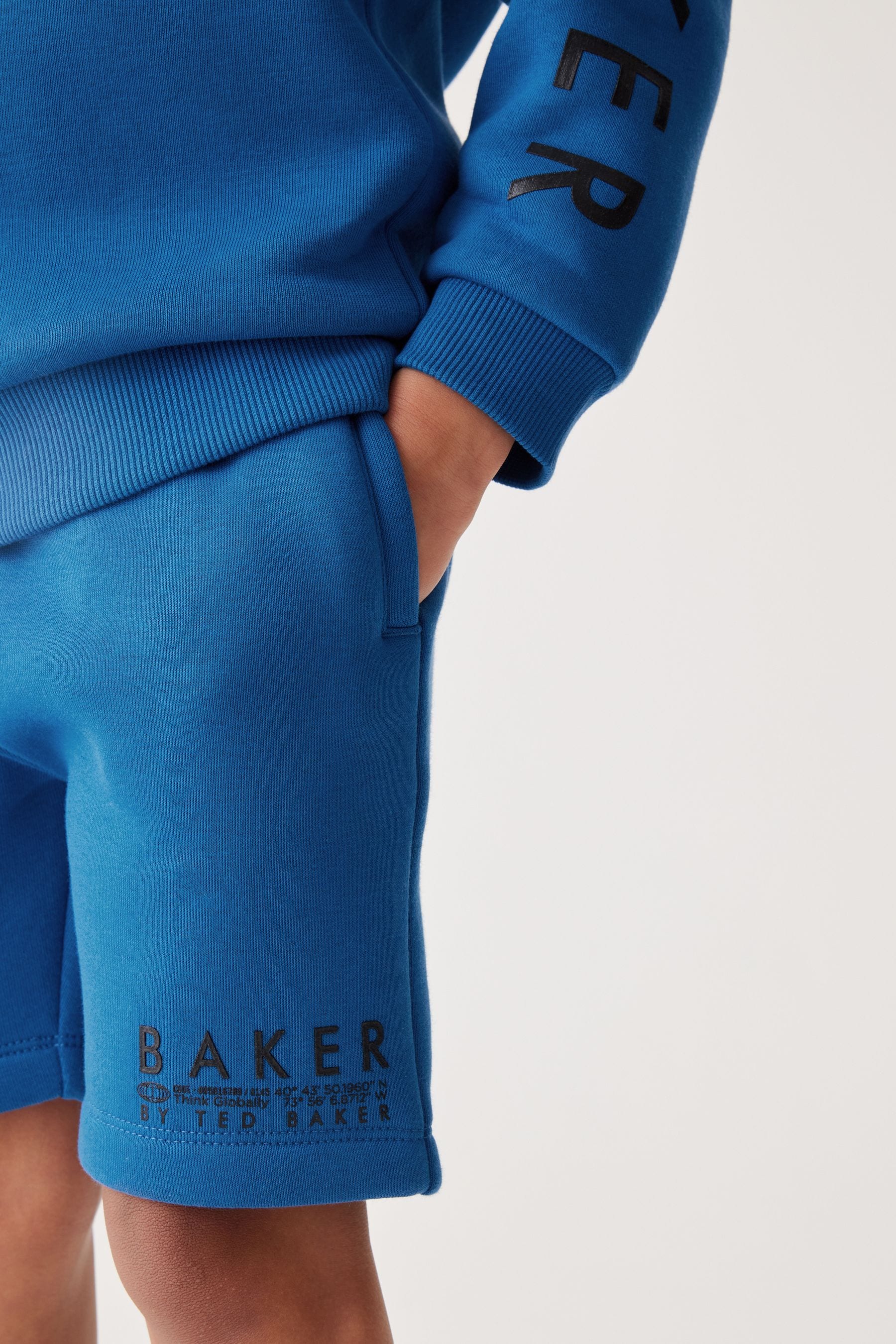 Blue Baker by Ted Baker Seam Sweatshirt and Short Set