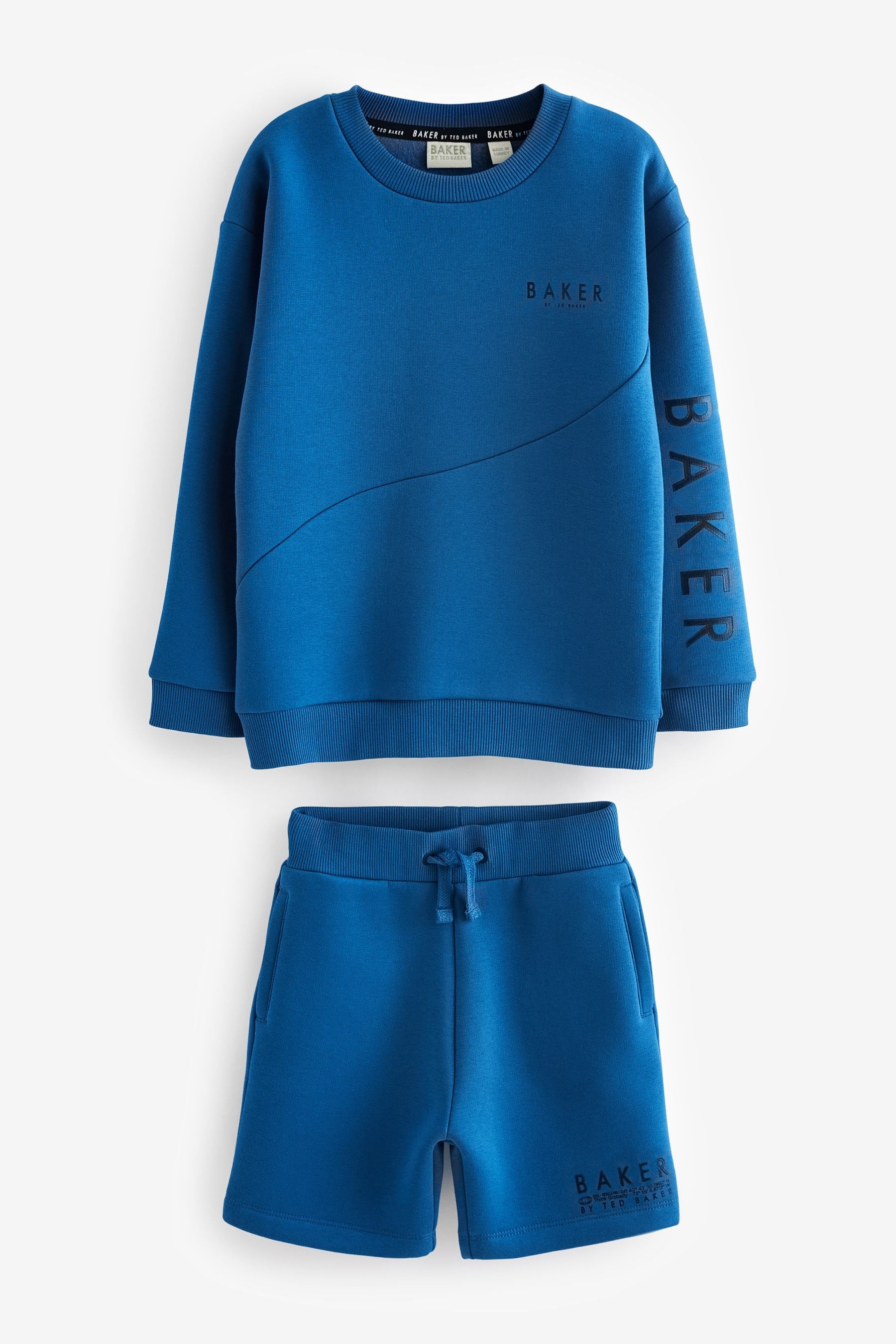 Blue Baker by Ted Baker Seam Sweatshirt and Short Set