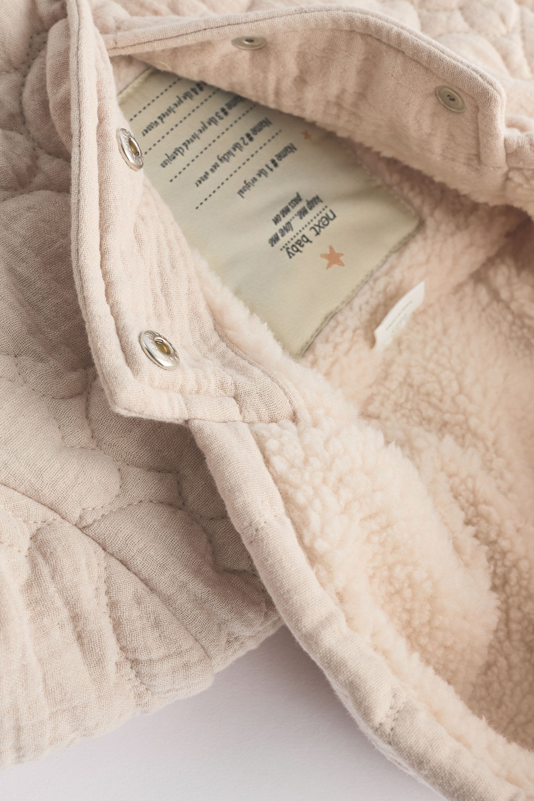 Cream Hooded Baby Jacket