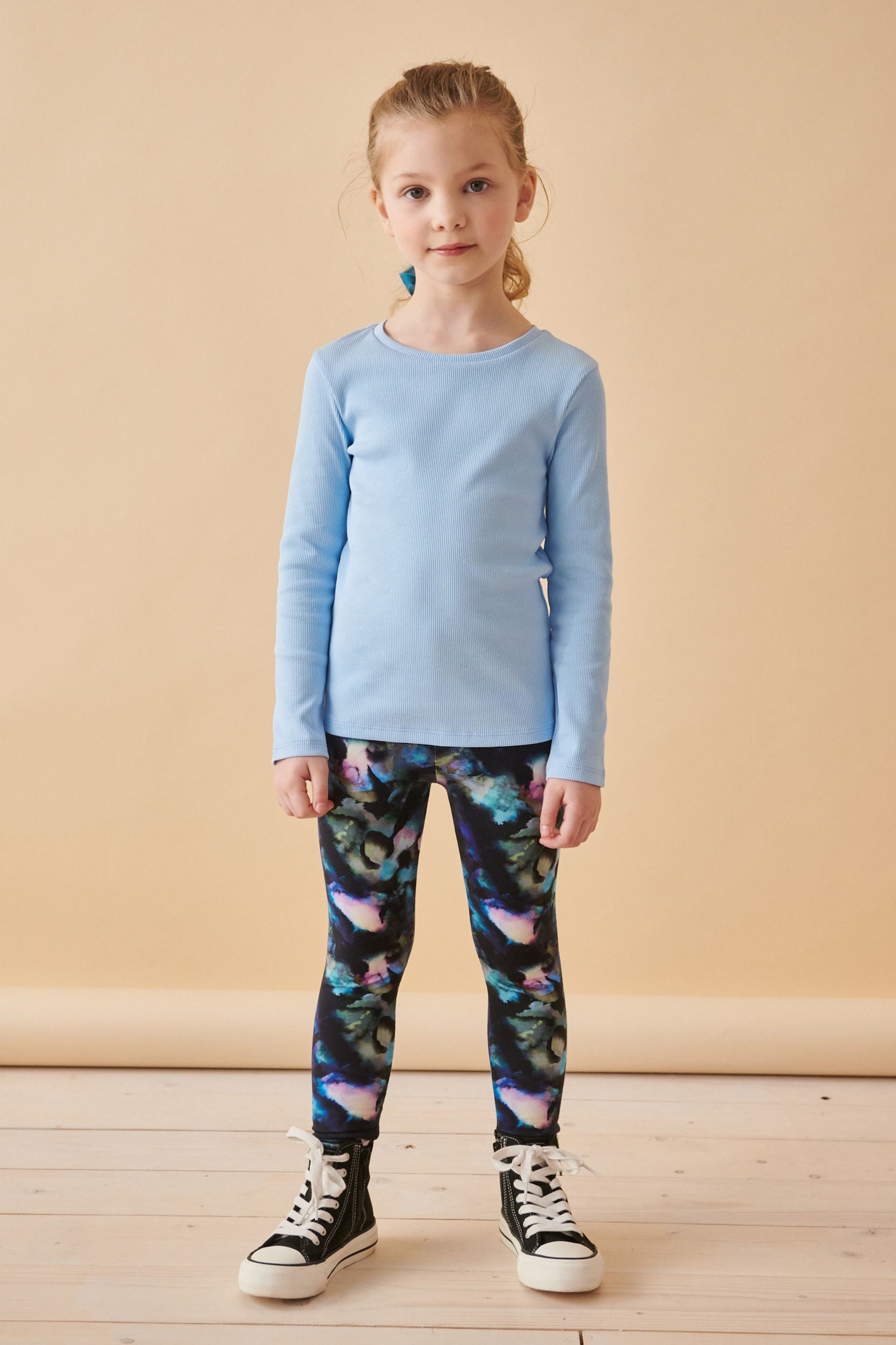 Blue Multi Printed Leggings (3-16yrs)