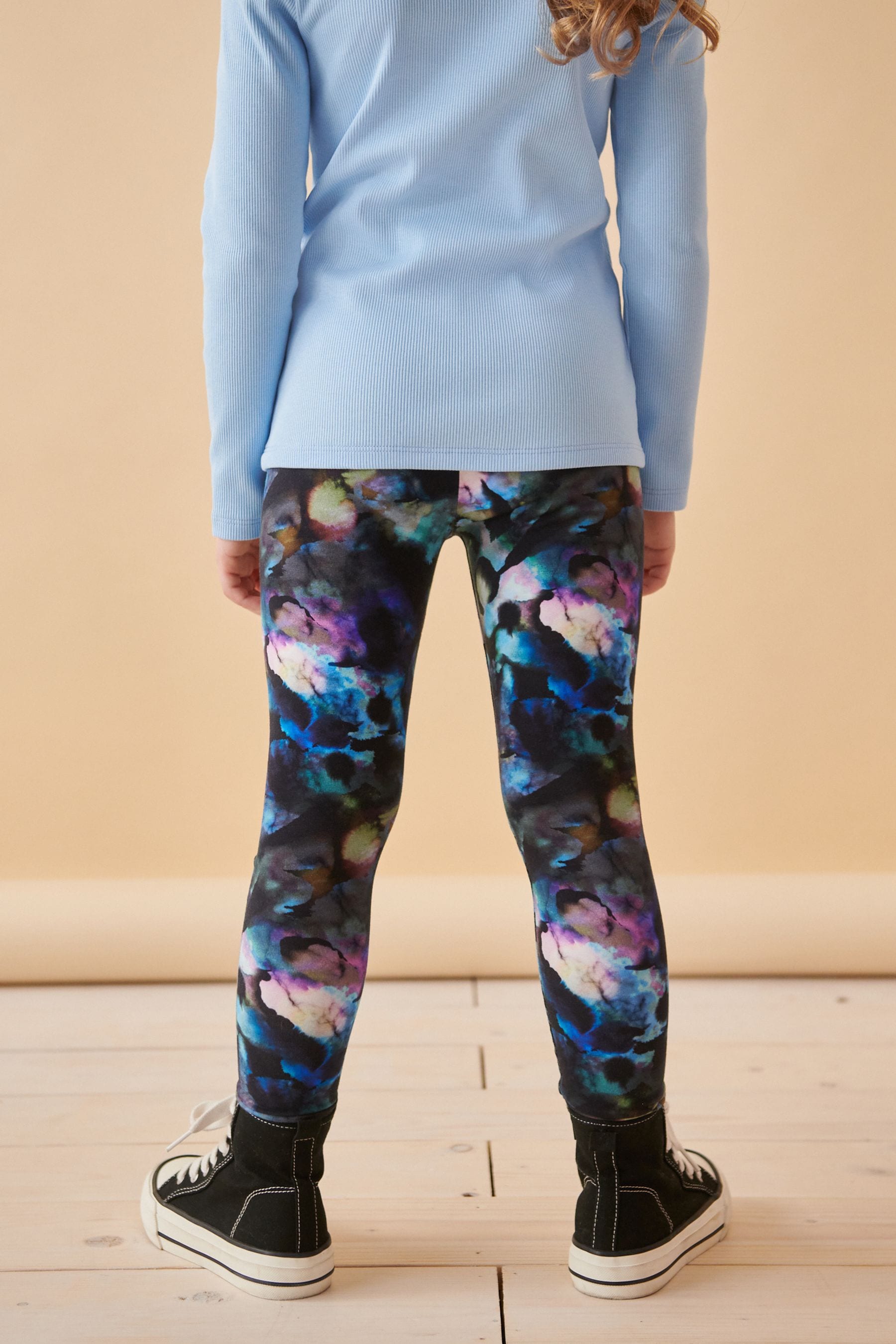 Blue Multi Printed Leggings (3-16yrs)