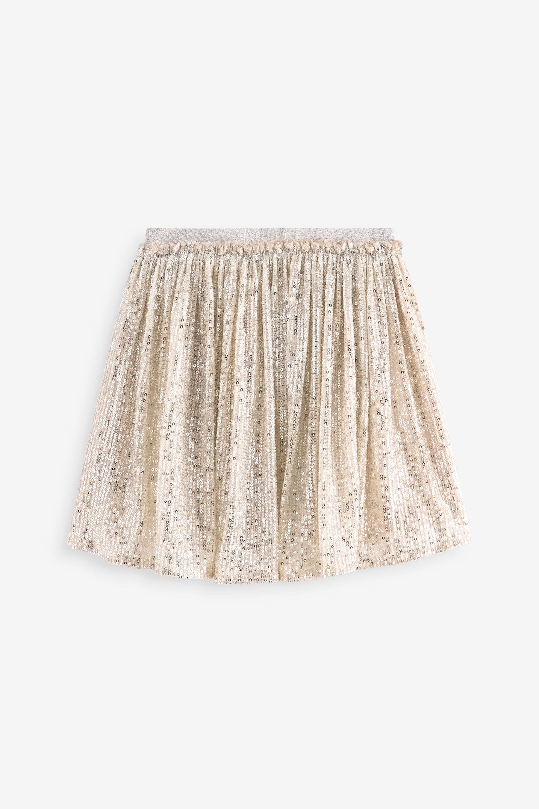 Gold Sequin Pull On Skirt (3-16yrs)