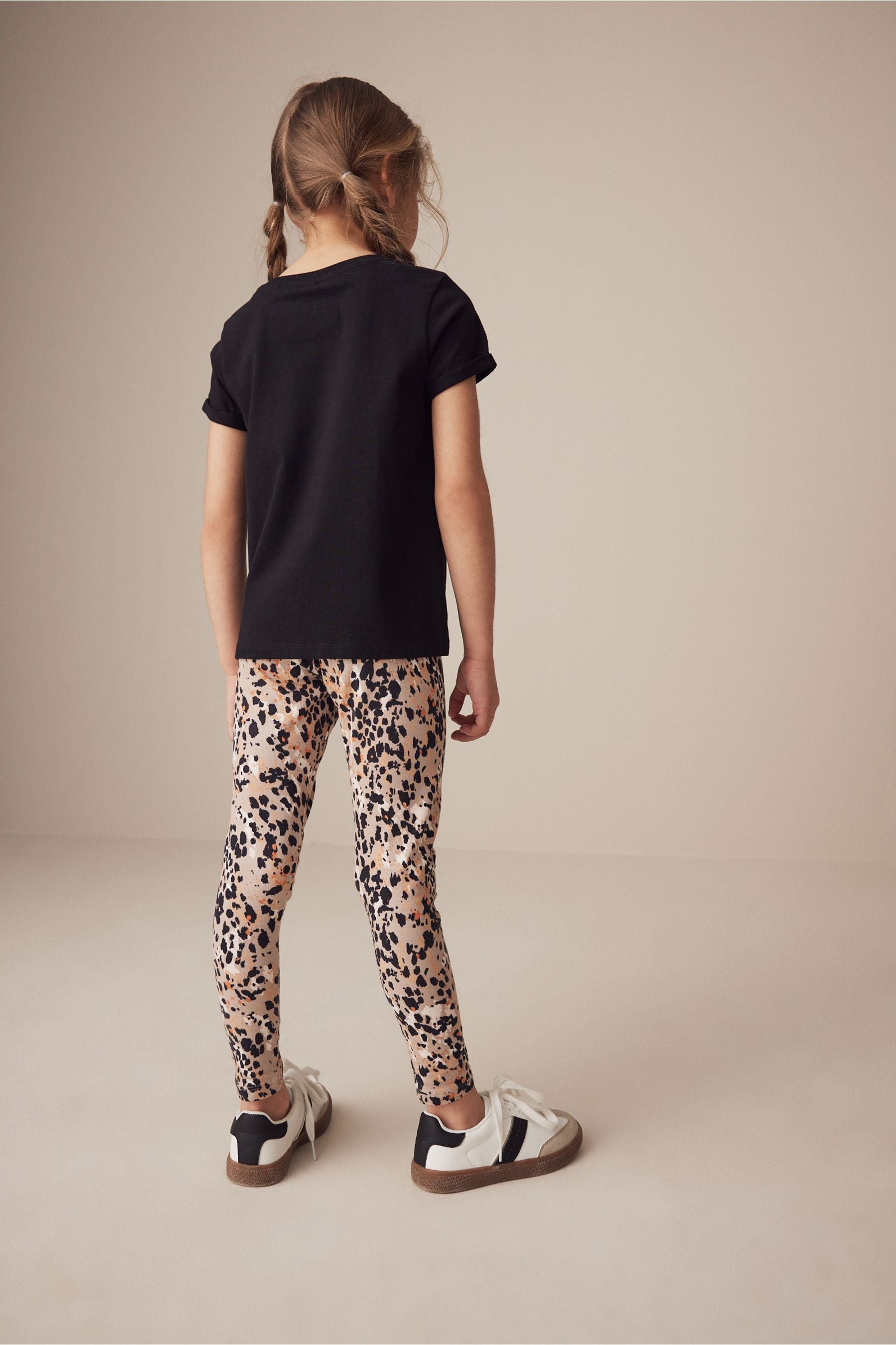 Animal Abstract Animal Print Leggings (3-16yrs)