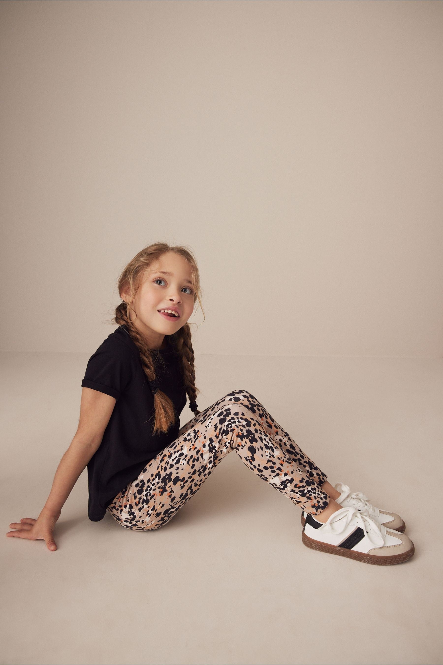 Animal Abstract Animal Print Leggings (3-16yrs)