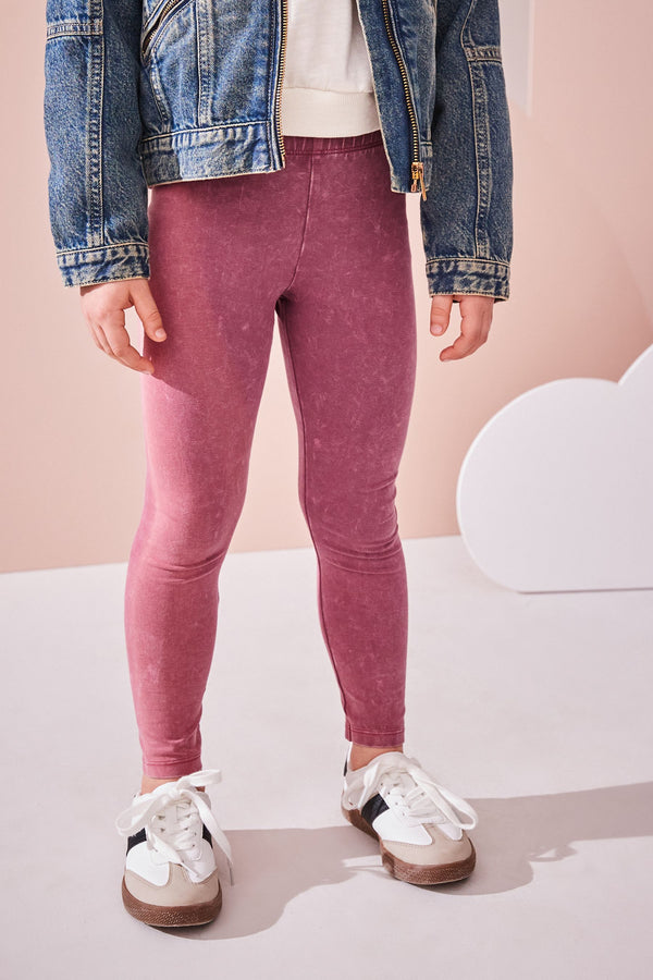 Berry Pink Denim Leggings (3-16yrs)