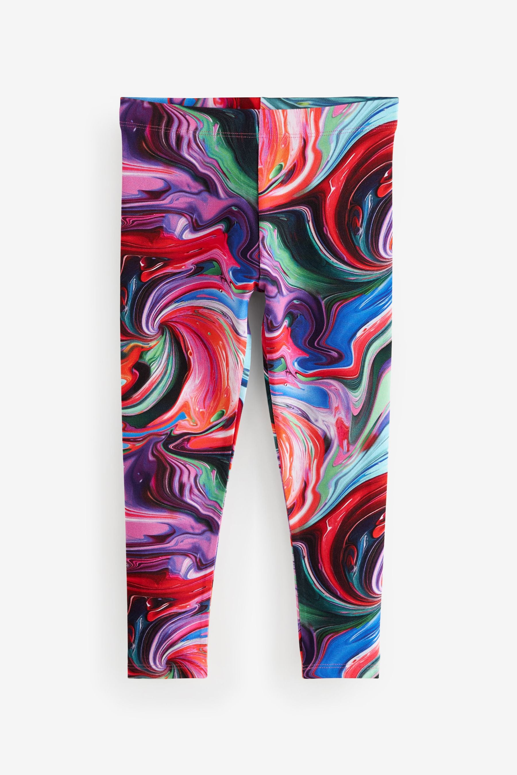 Purple/Graffiti/Multi Swirl Leggings 5 Pack (3-16yrs)