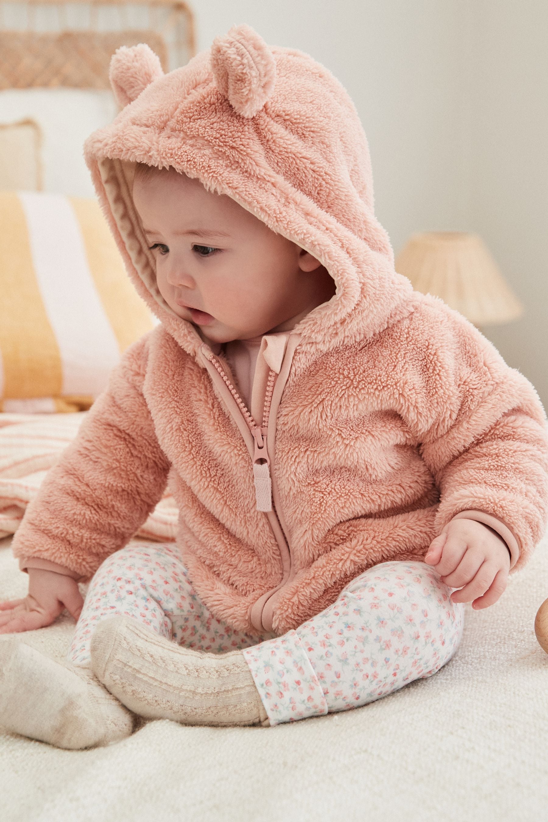 Pink Baby Cosy Fleece Jacket (0mths-2yrs)