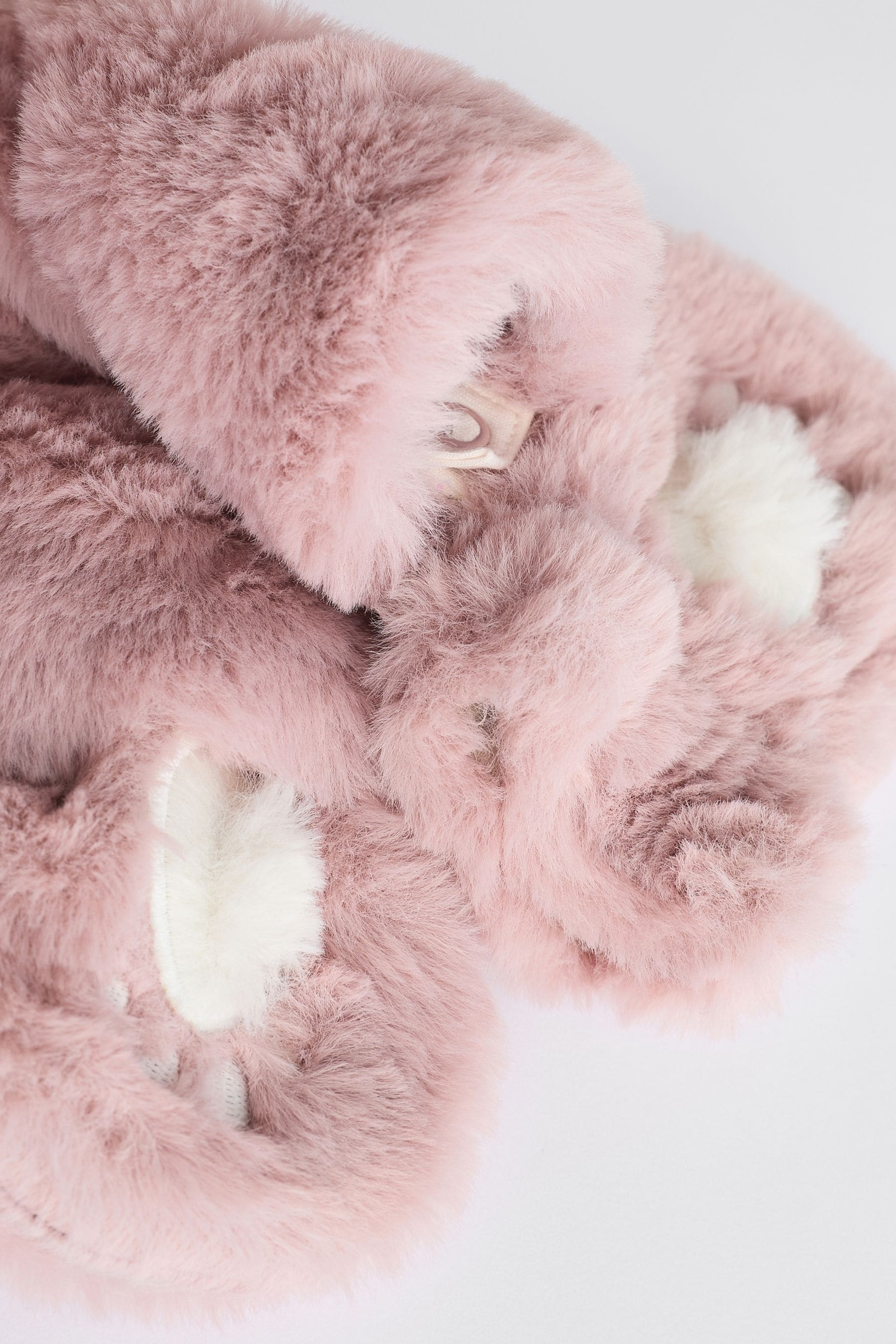 Pink Baby Faux Fur Cosy Hooded Pramsuit All-In-One (0mths-2yrs)