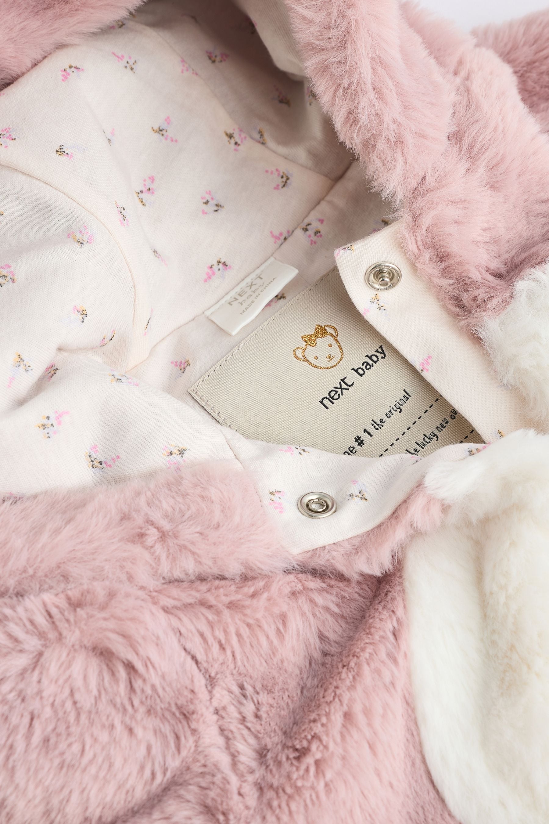 Pink Baby Cosy Pramsuit All-In-One (0mths-2yrs)