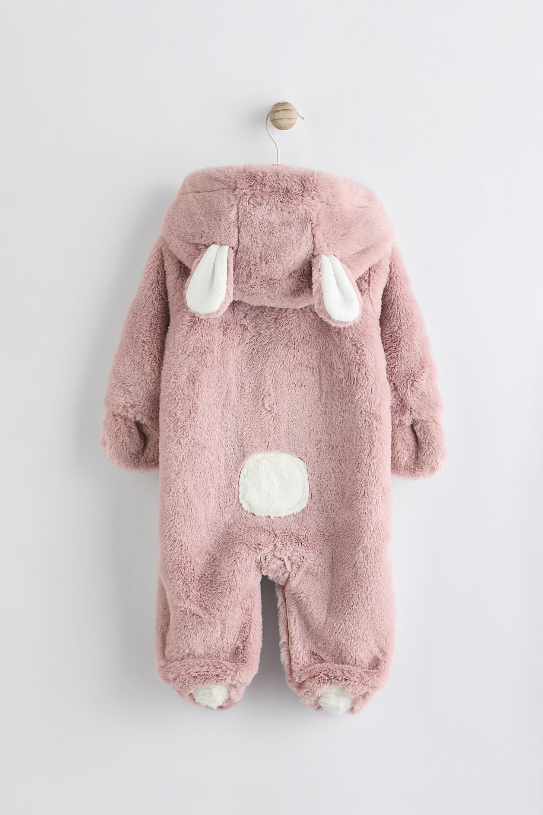 Pink Baby Cosy Pramsuit All-In-One (0mths-2yrs)