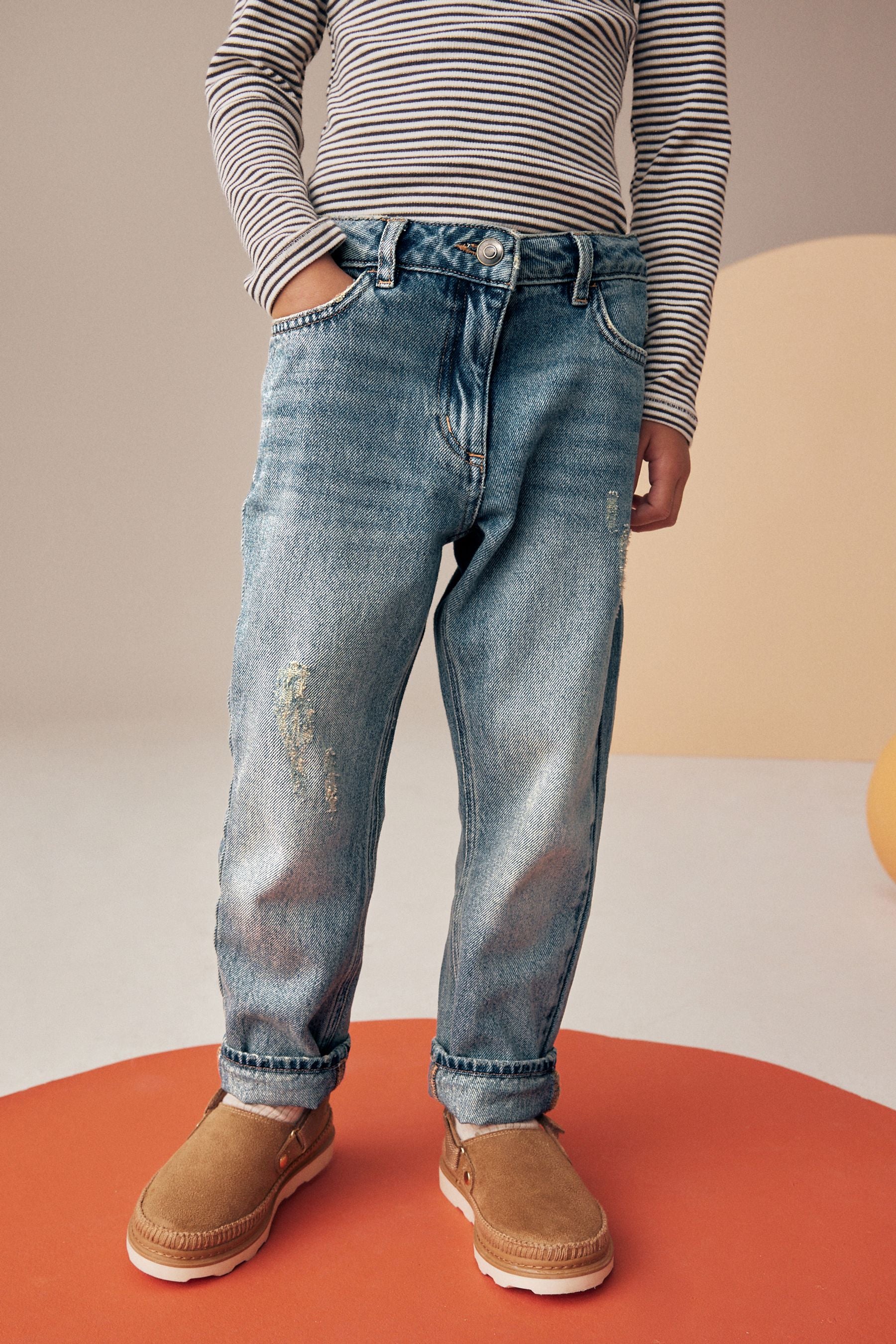 Denim Tint 100% Cotton Mom Jeans (3-16yrs)