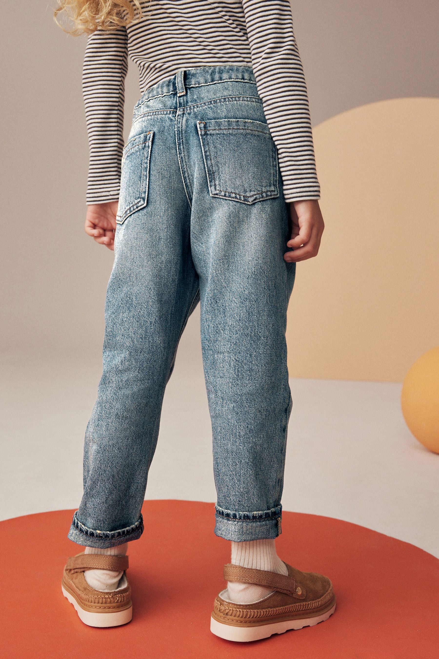 Denim Tint 100% Cotton Mom Jeans (3-16yrs)