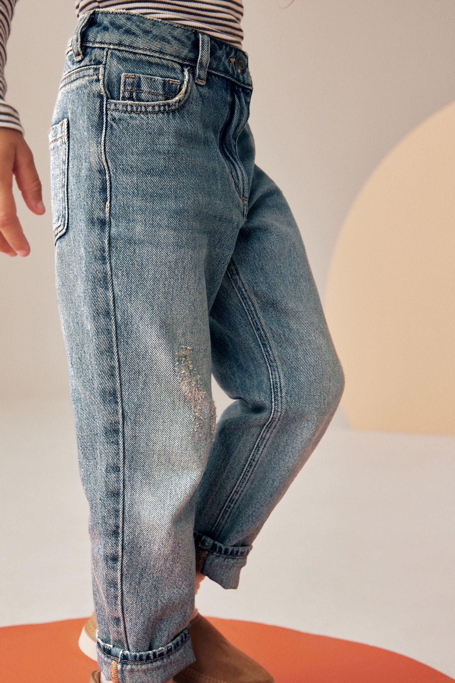 Denim Tint 100% Cotton Mom Jeans (3-16yrs)