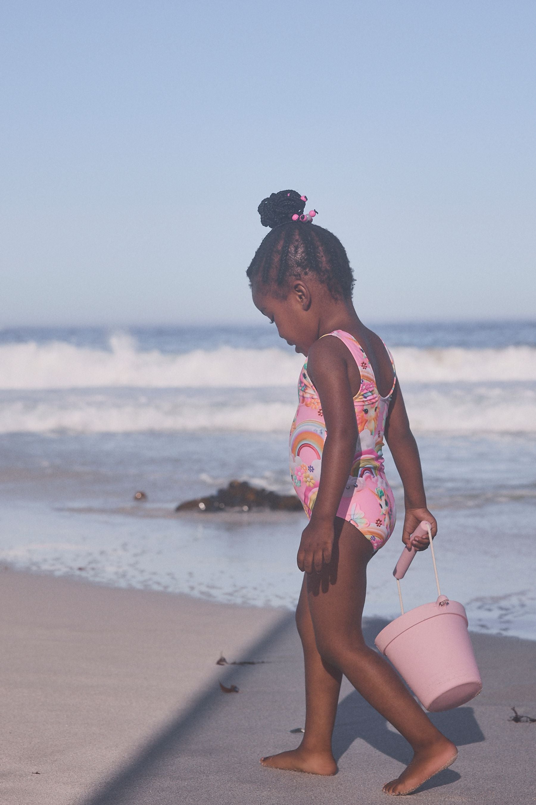 Pink Rainbow Unicorn Swimsuit (3mths-7yrs)