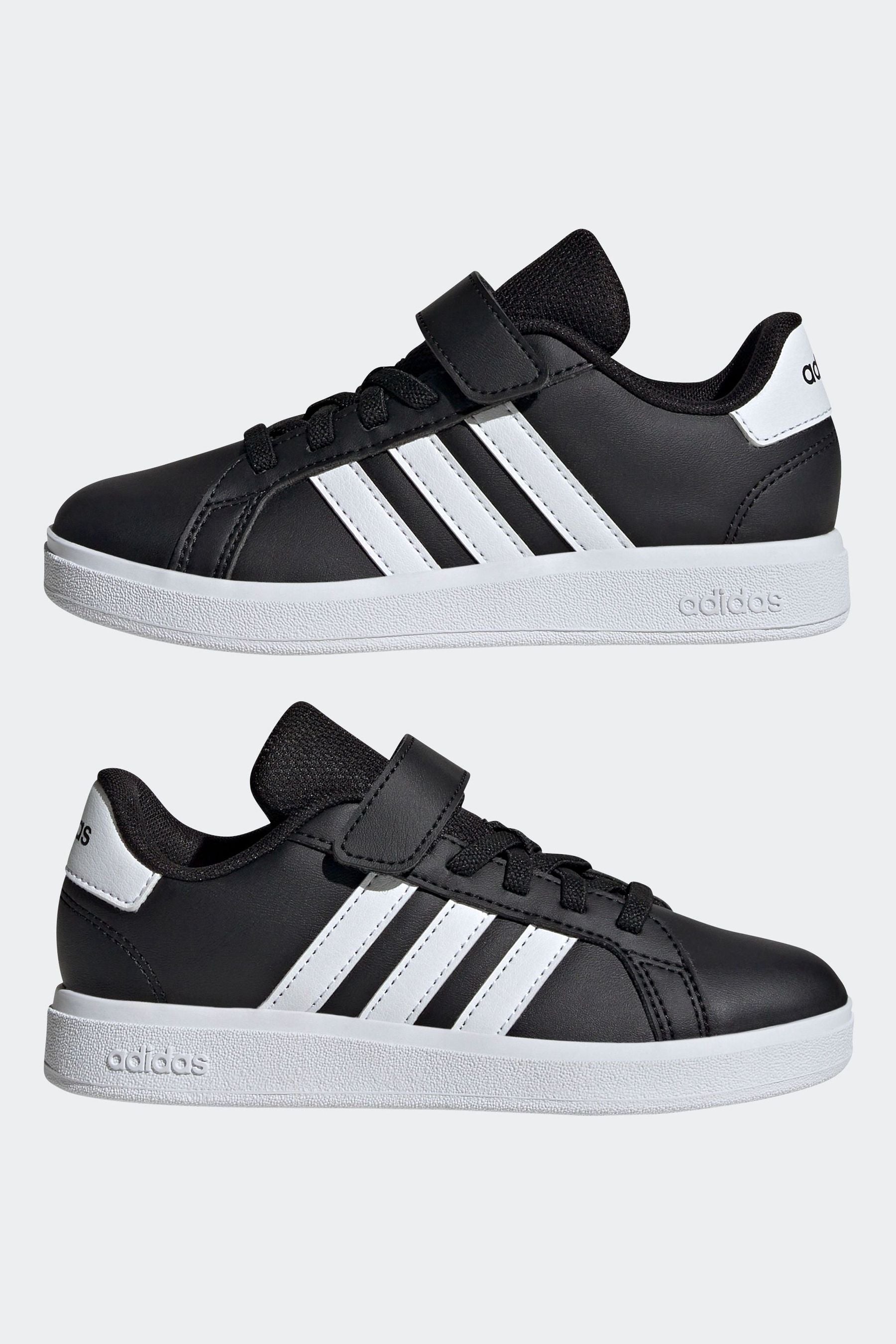 adidas Charcoal Black Grand Court 2.0 Trainers