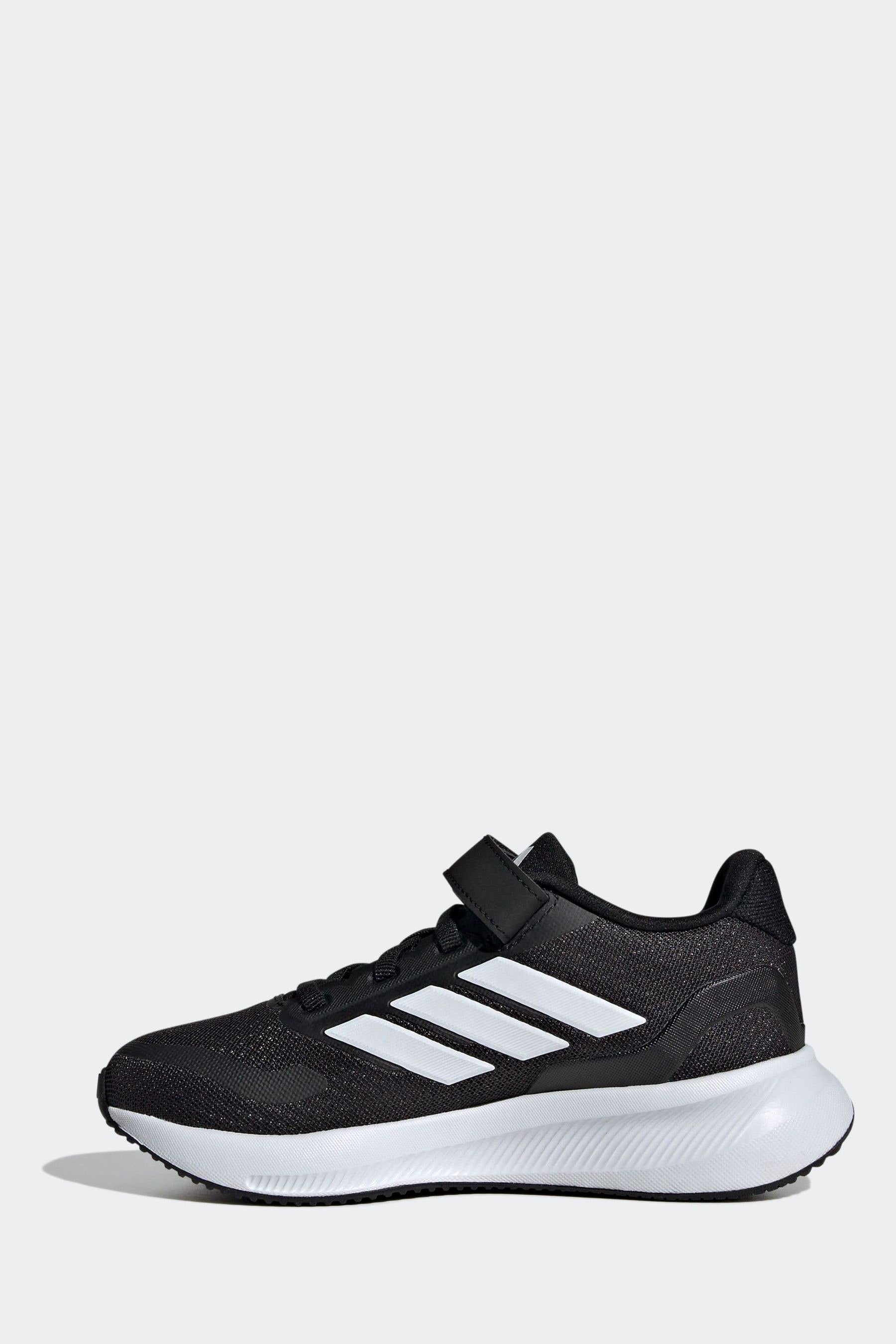 adidas Black/White Kids Runfalcon 5 Trainers