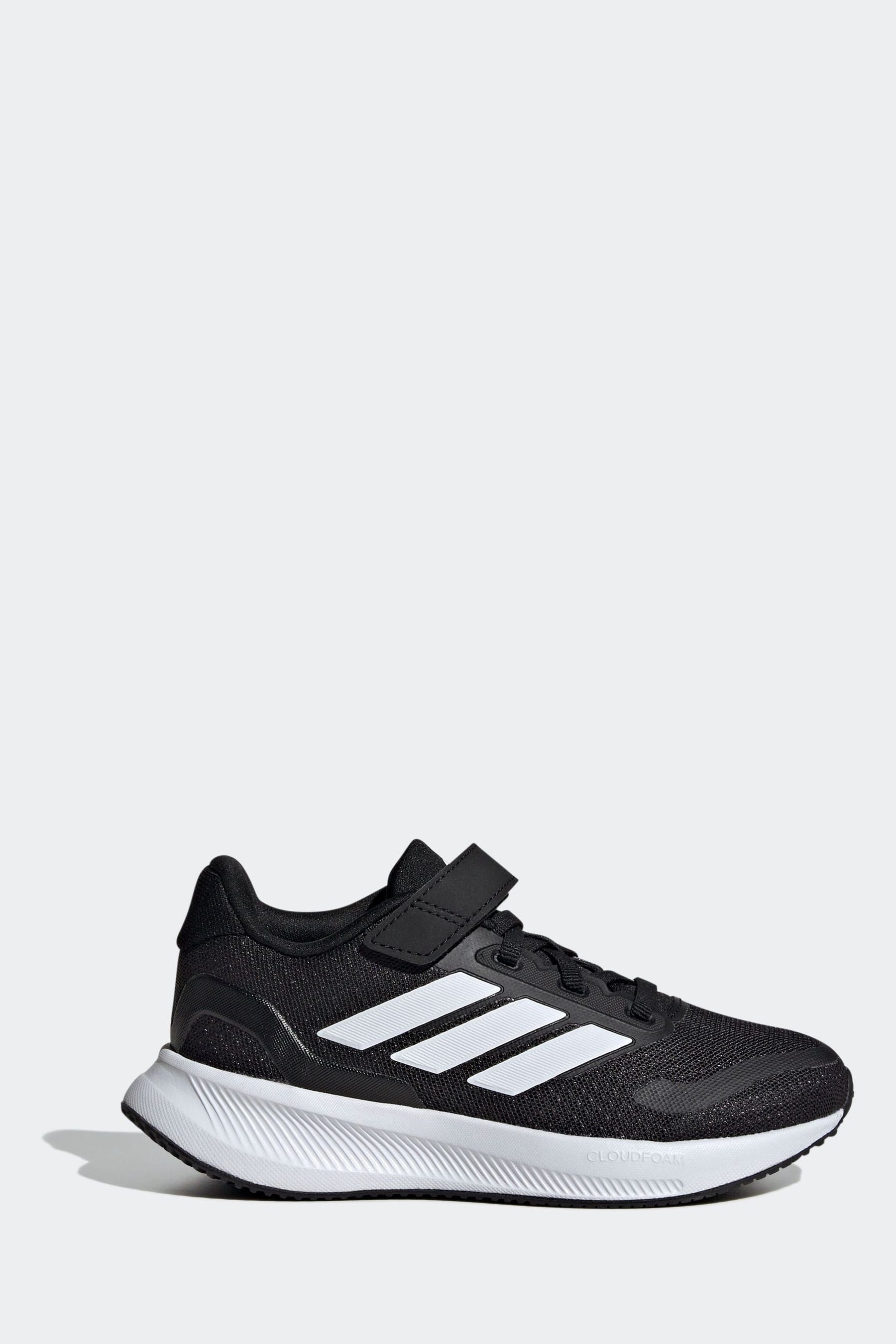 adidas Black/White Kids Runfalcon 5 Trainers