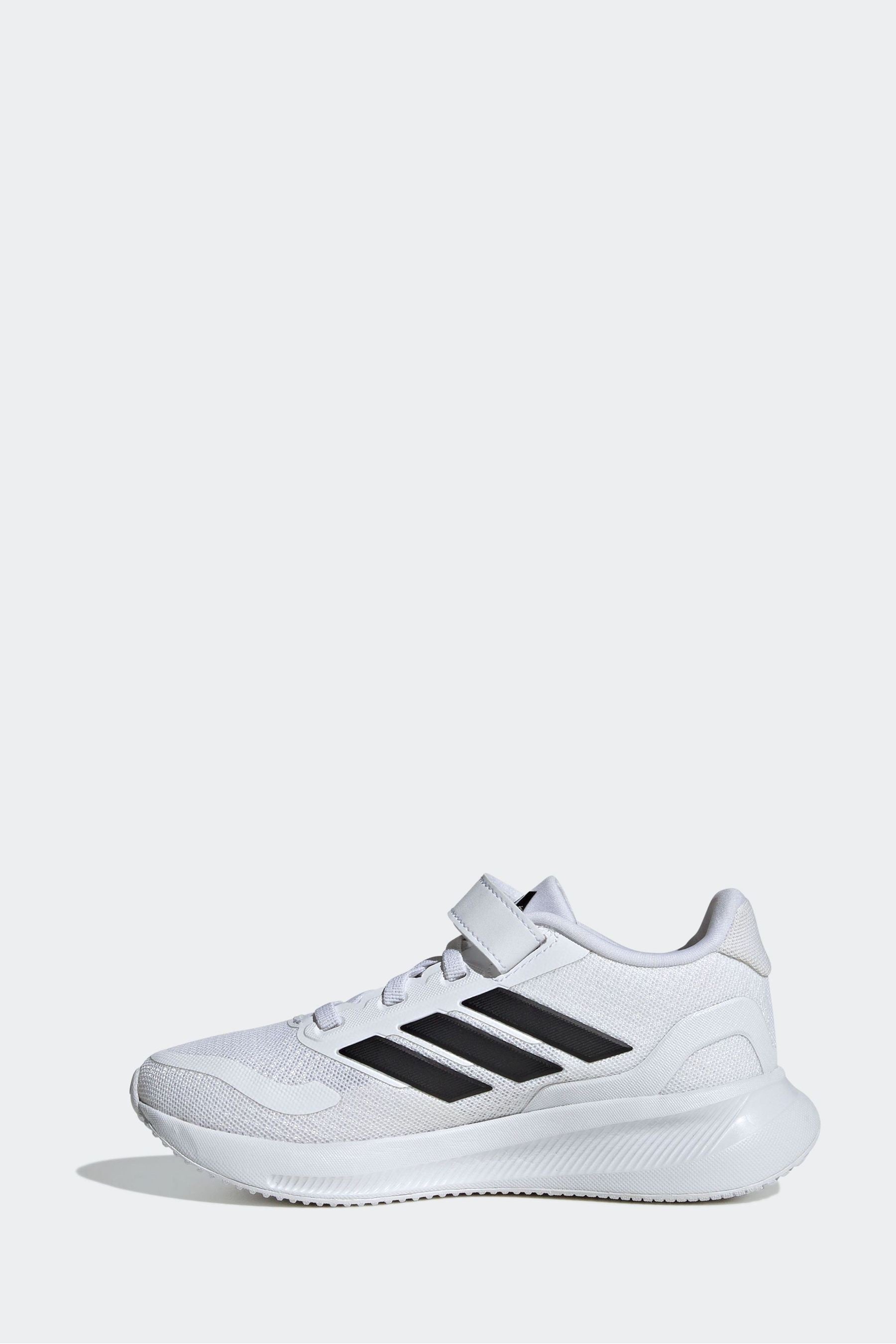 adidas White/Black Kids Runfalcon 5 Trainers