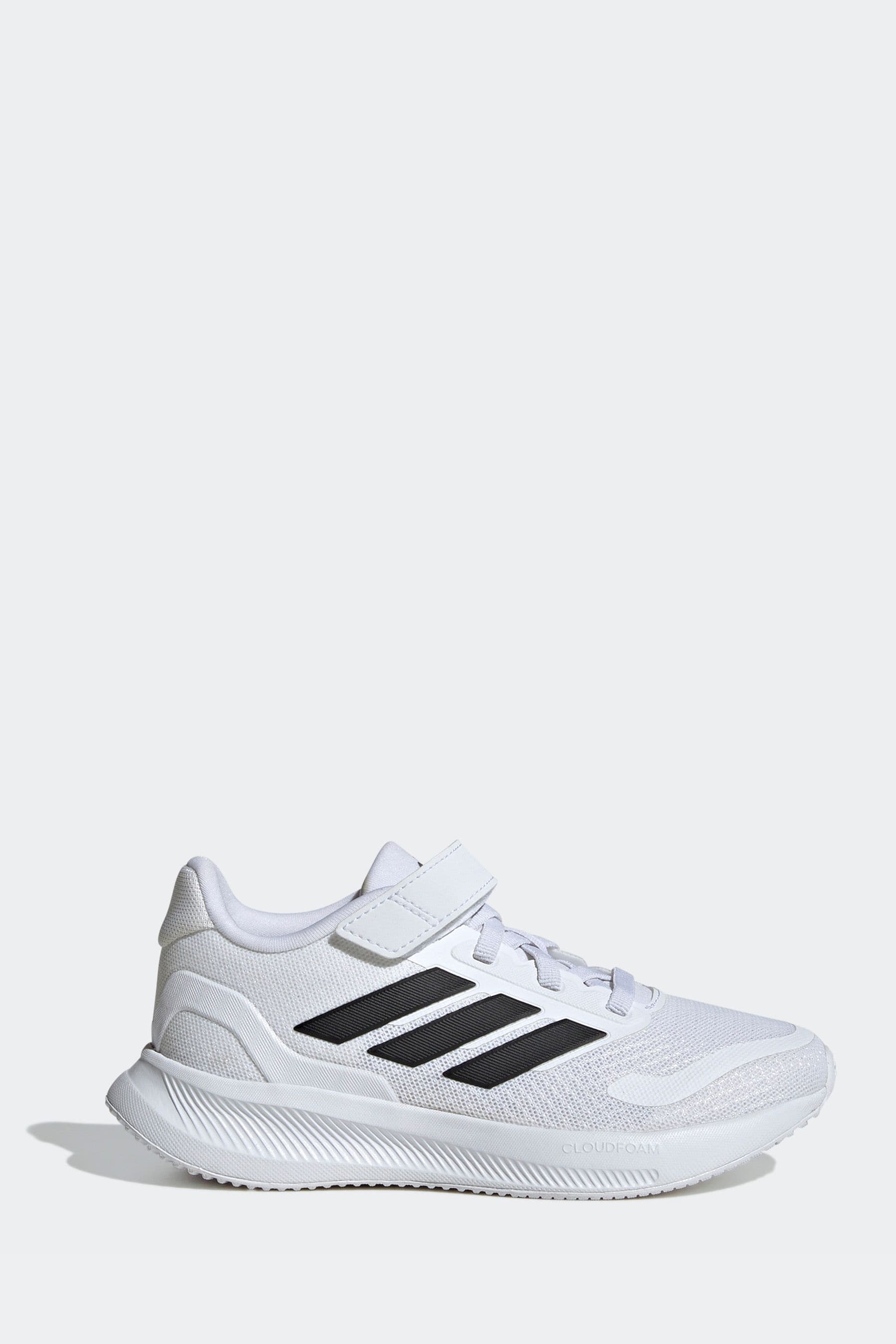 adidas White/Black Kids Runfalcon 5 Trainers